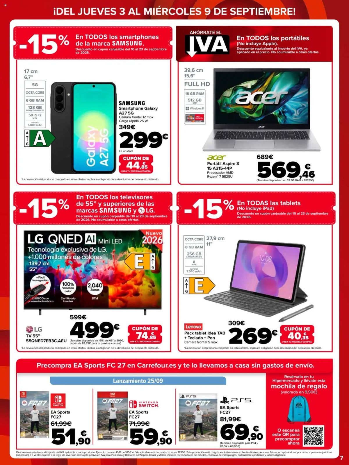 Folleto Carrefour · PRECIO IMBATIBLE — Página 7
