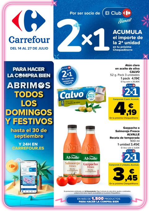 Portada Folleto Carrefour · 2x1