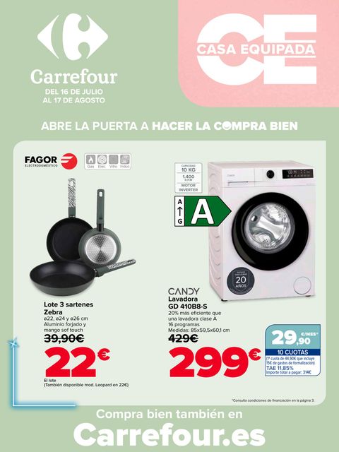 Portada Folleto Carrefour · CASA EQUIPADA