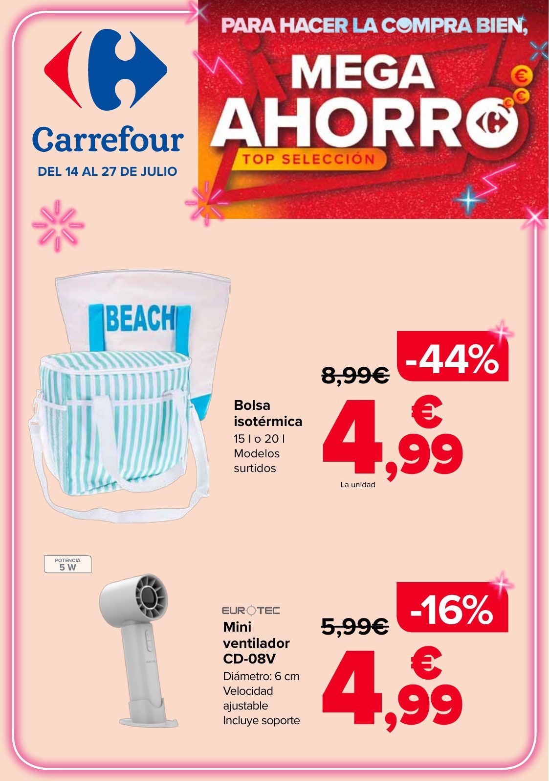 Folleto Carrefour · MEGA AHORRO — Página 1