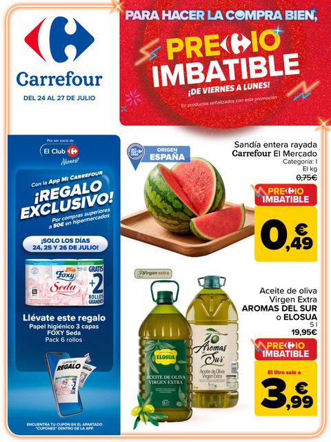 Portada Folleto Carrefour · PRECIO IMBATIBLE