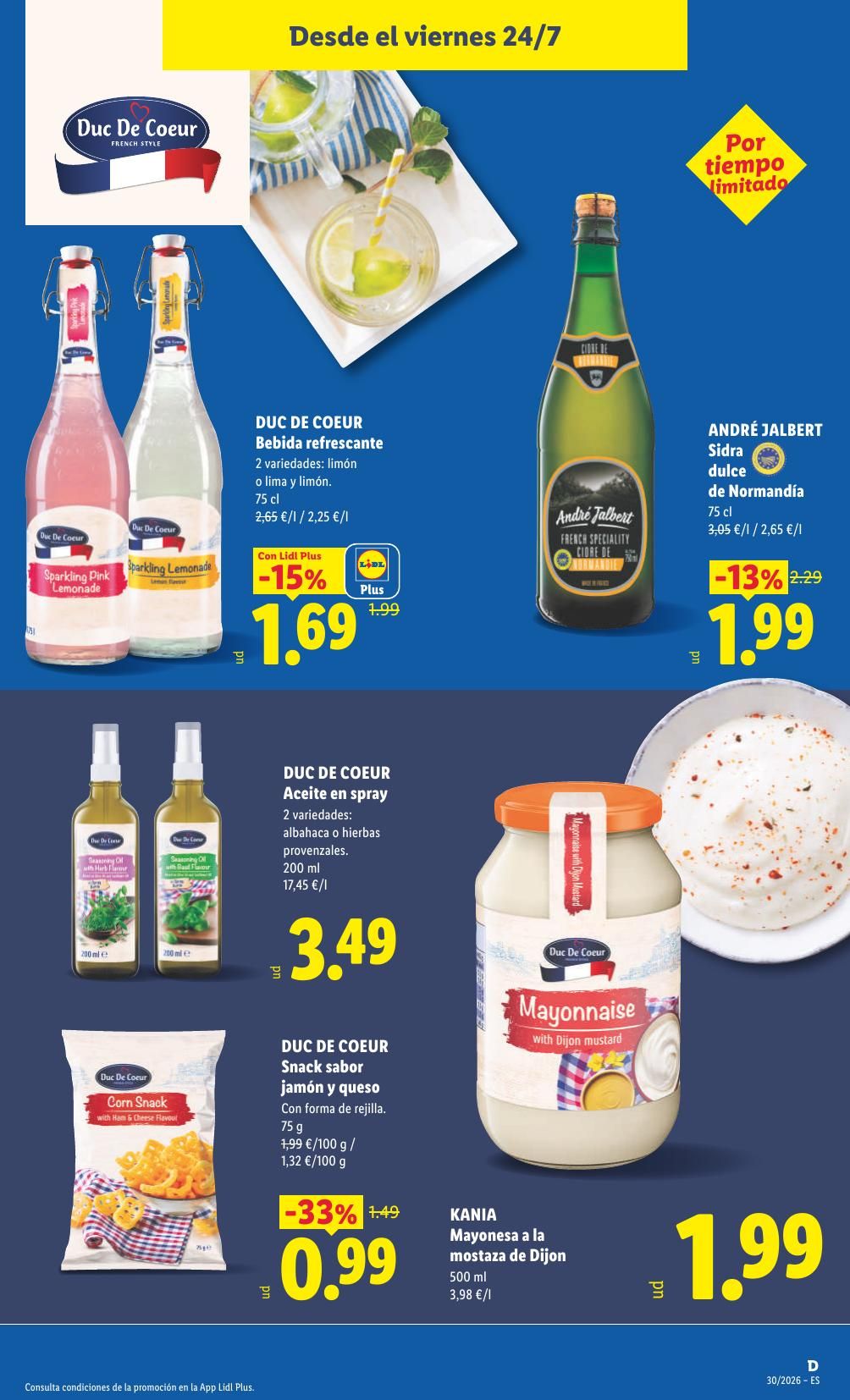 Folleto Lidl Alimentación · 20 de julio de 2026 – 26 de julio de 2026 — Página 39