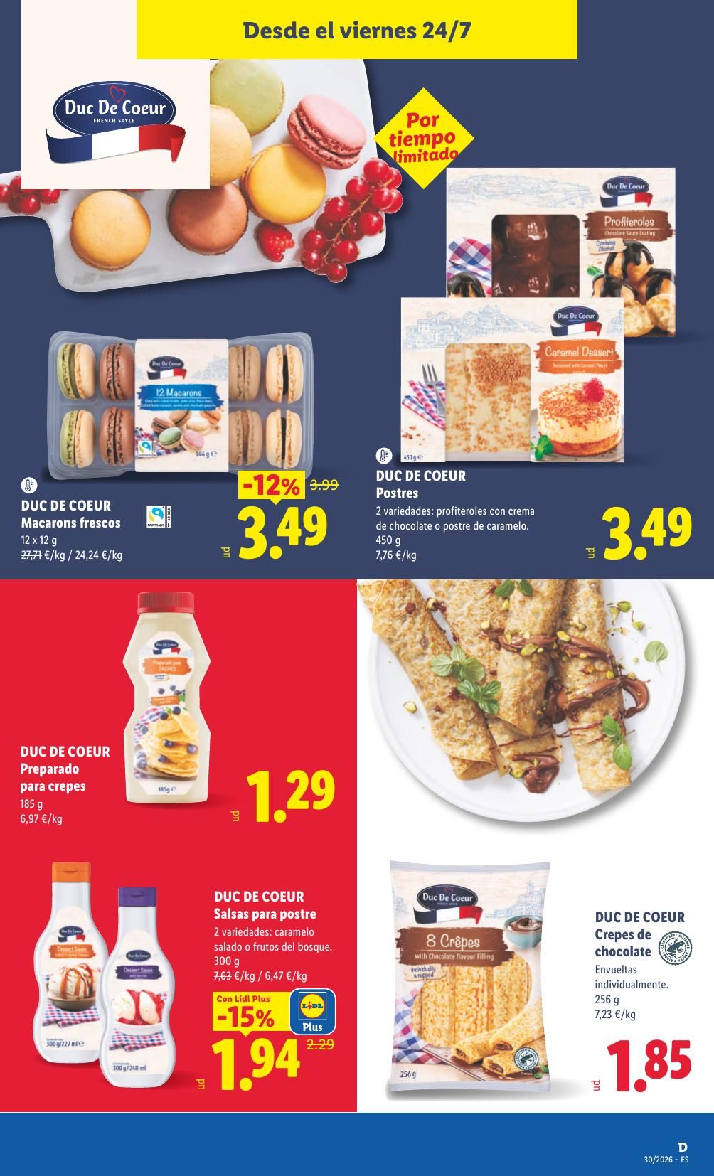 Folleto Lidl Alimentación · 20 de julio de 2026 – 26 de julio de 2026 — Página 43