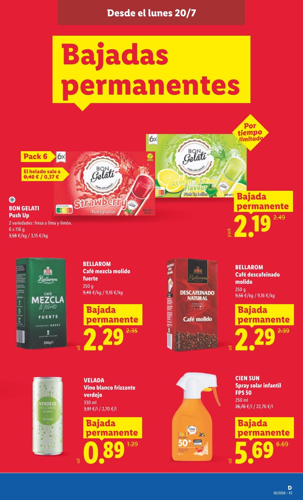 Folleto Lidl Alimentación · 20 de julio de 2026 – 26 de julio de 2026 — Página 25