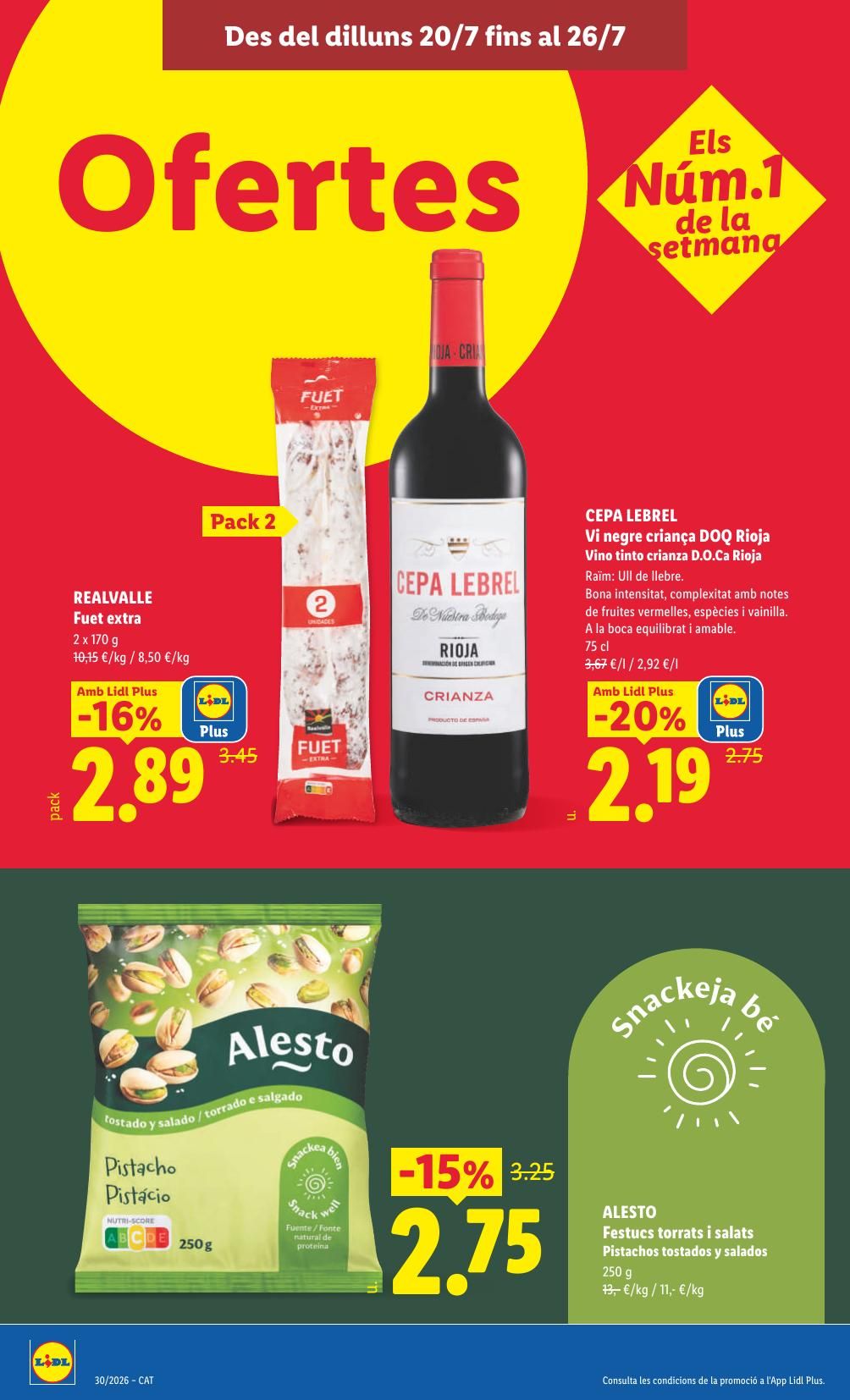 Folleto Lidl Alimentación · 20 de julio de 2026 – 26 de julio de 2026 — Página 18