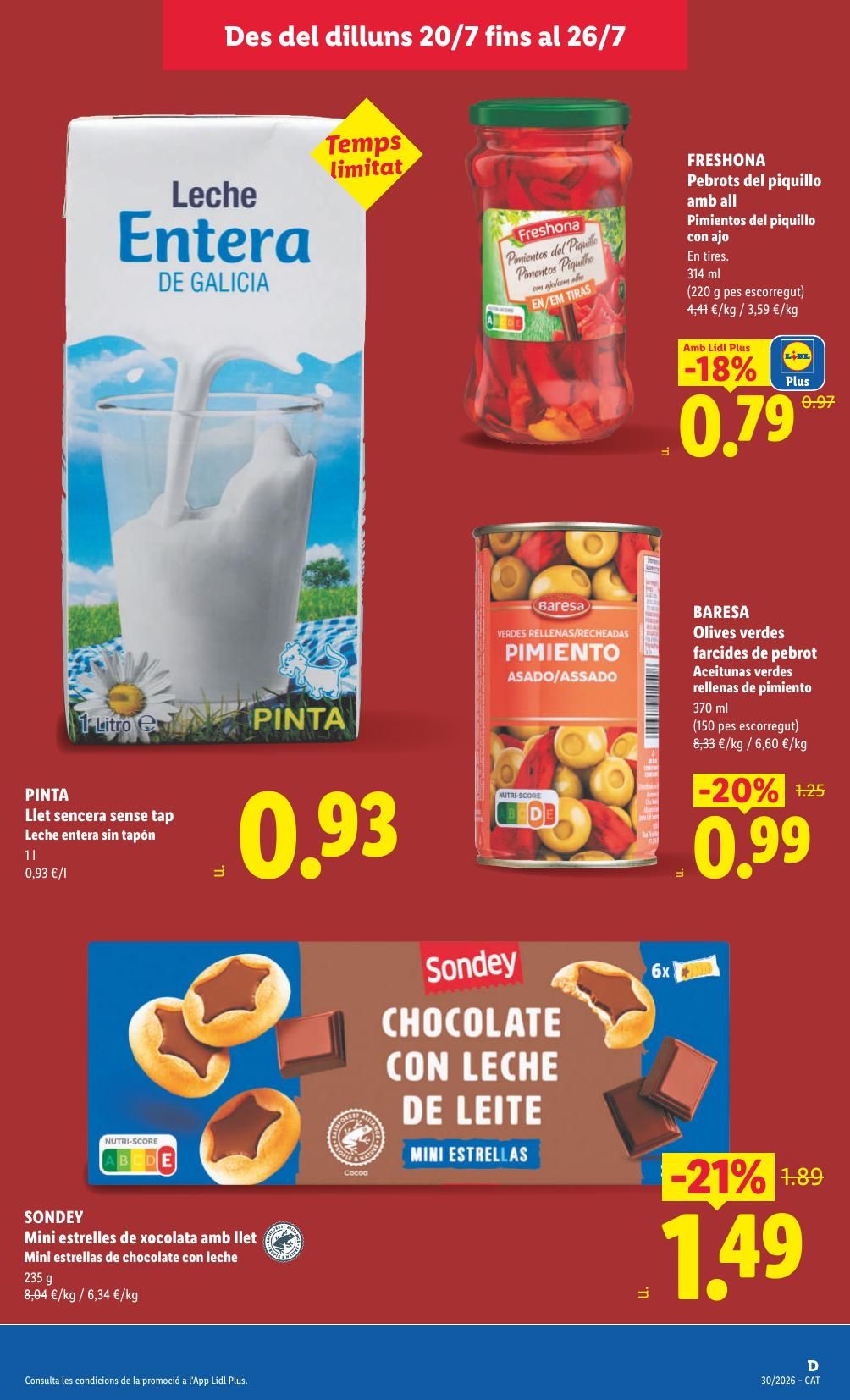 Folleto Lidl Alimentación · 20 de julio de 2026 – 26 de julio de 2026 — Página 19