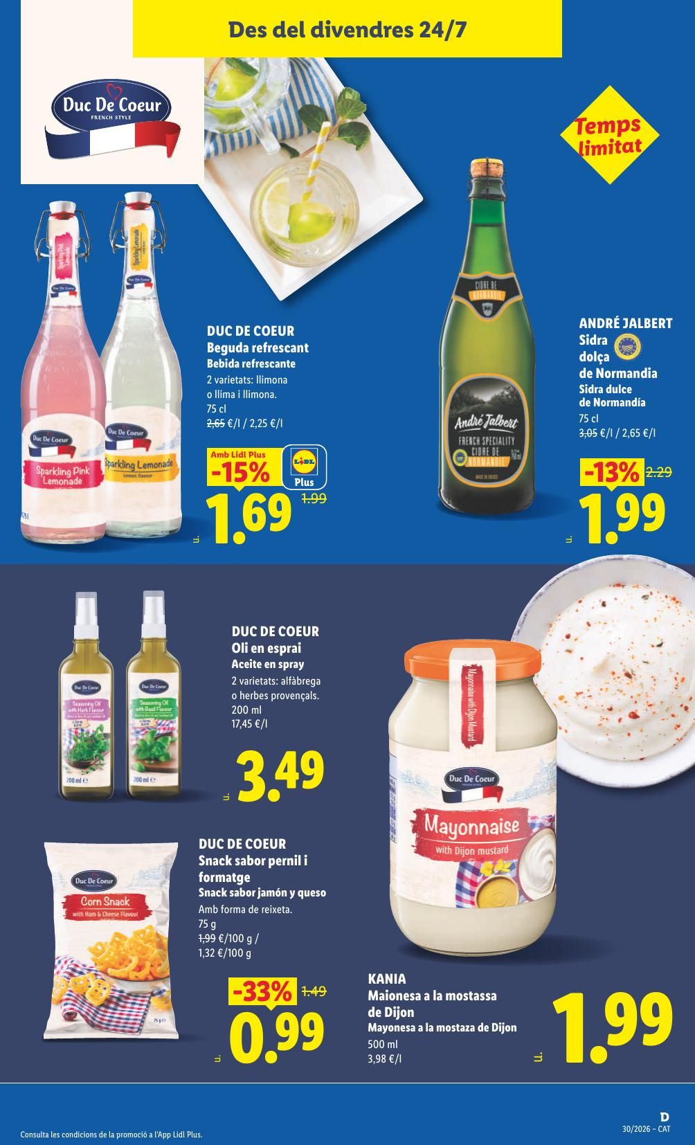 Folleto Lidl Alimentación · 20 de julio de 2026 – 26 de julio de 2026 — Página 39
