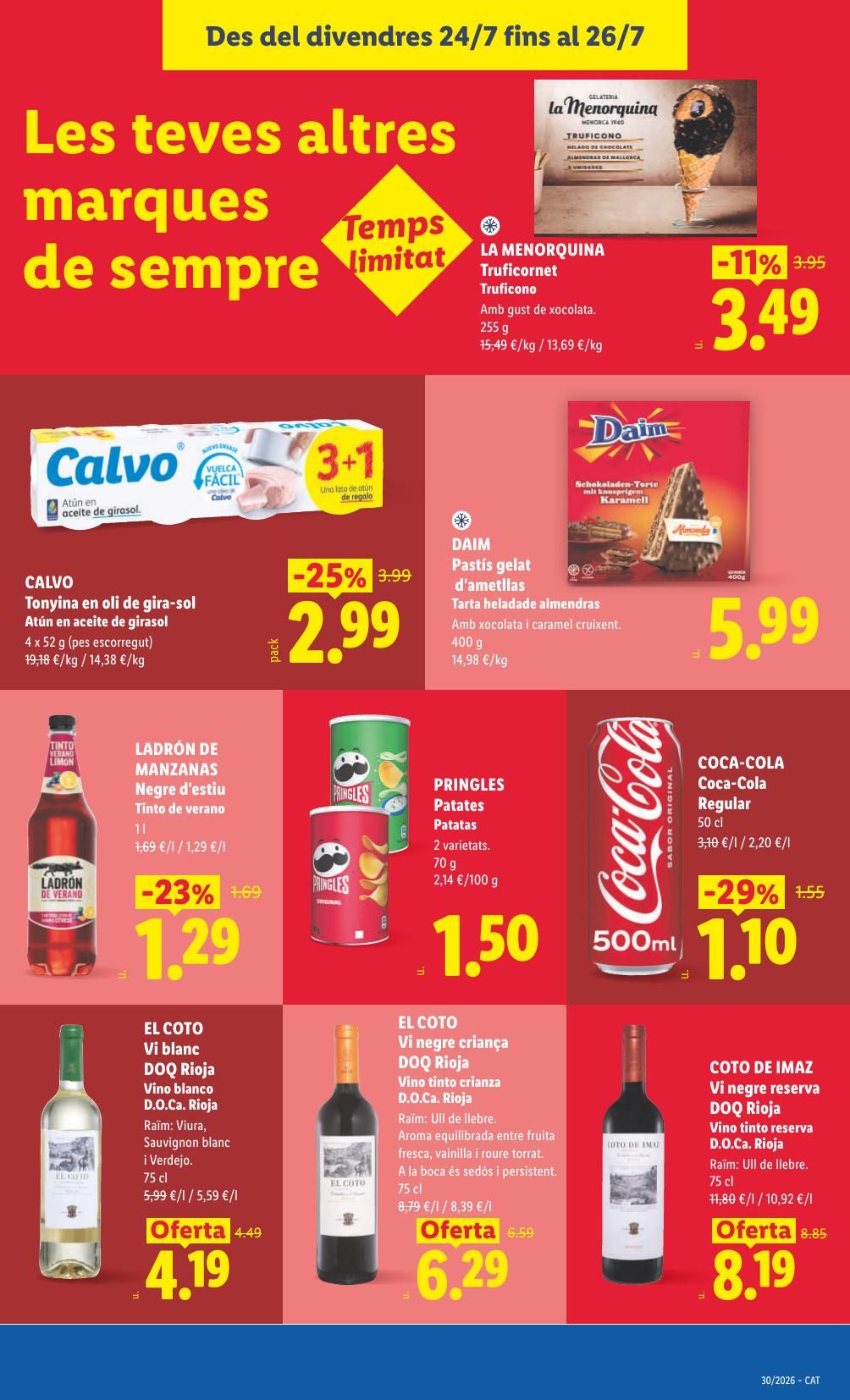 Folleto Lidl Alimentación · 20 de julio de 2026 – 26 de julio de 2026 — Página 47