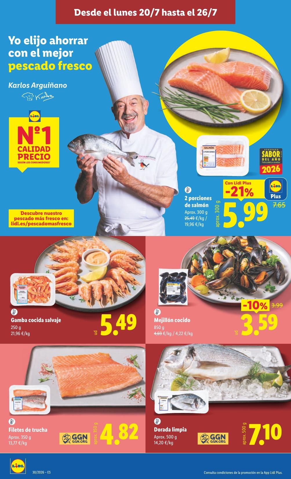 Folleto Lidl Alimentación · 20 de julio de 2026 – 26 de julio de 2026 — Página 10