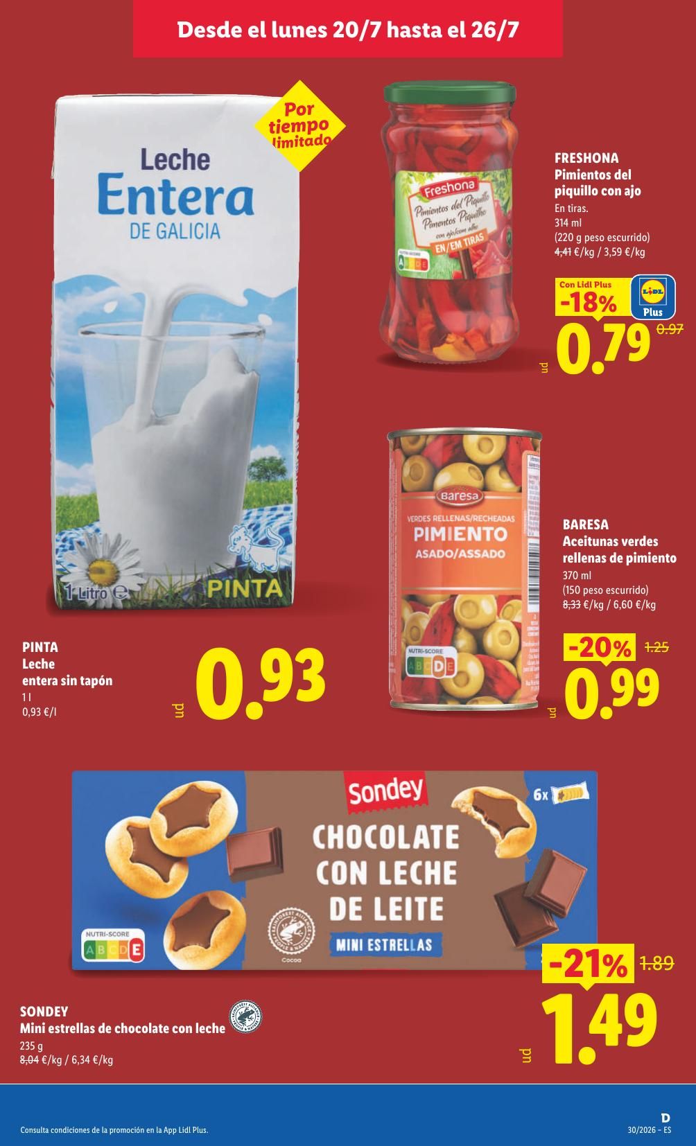 Folleto Lidl Alimentación · 20 de julio de 2026 – 26 de julio de 2026 — Página 19