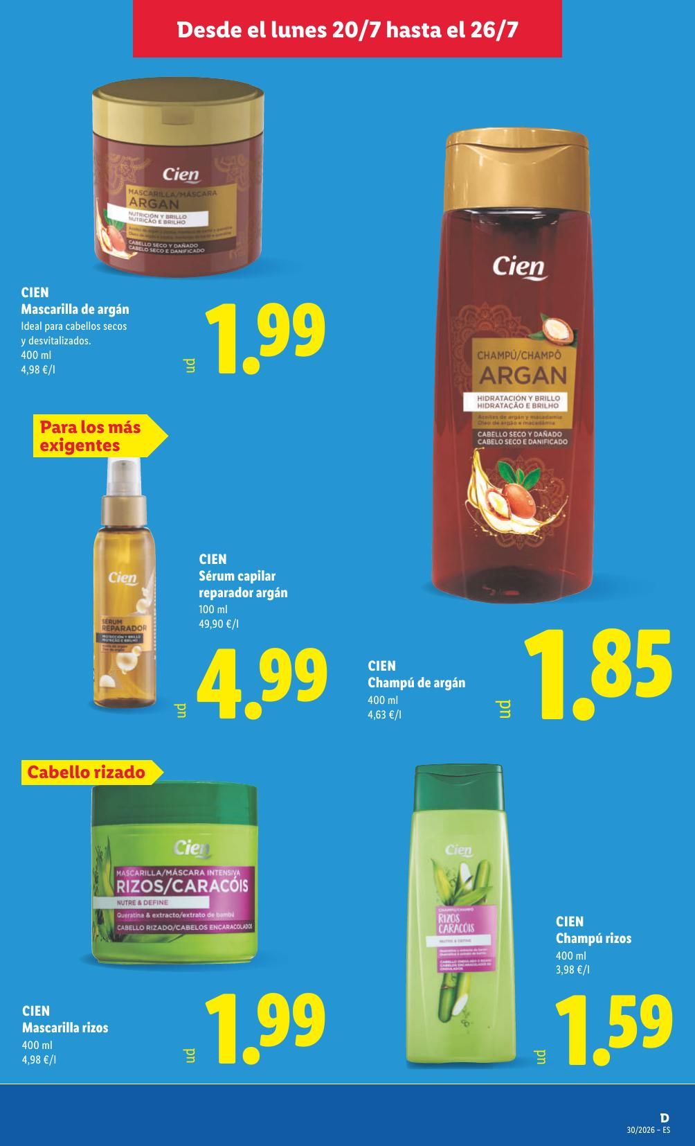 Folleto Lidl Alimentación · 20 de julio de 2026 – 26 de julio de 2026 — Página 29