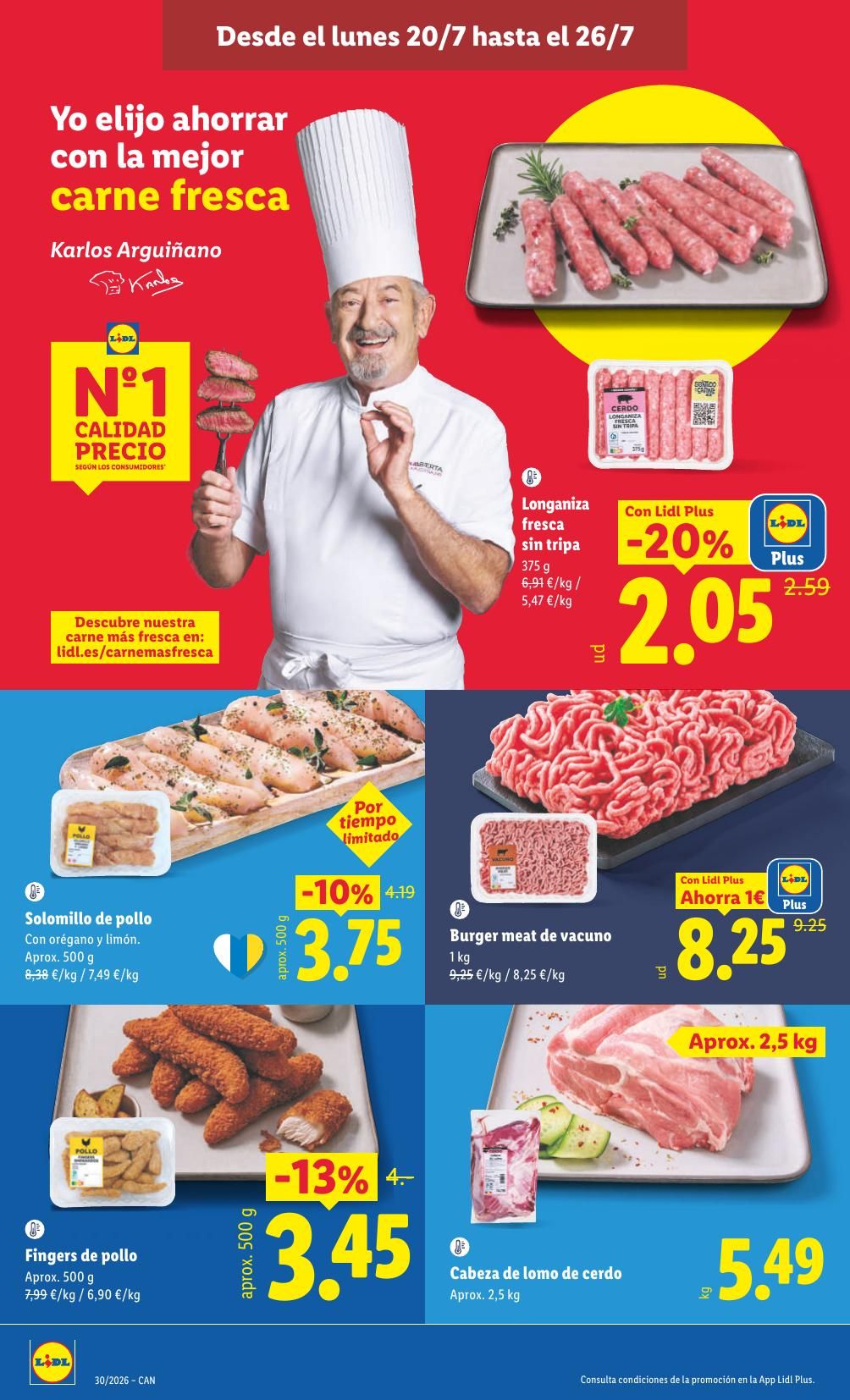 Folleto Lidl Alimentación · 20 de julio de 2026 – 26 de julio de 2026 — Página 8