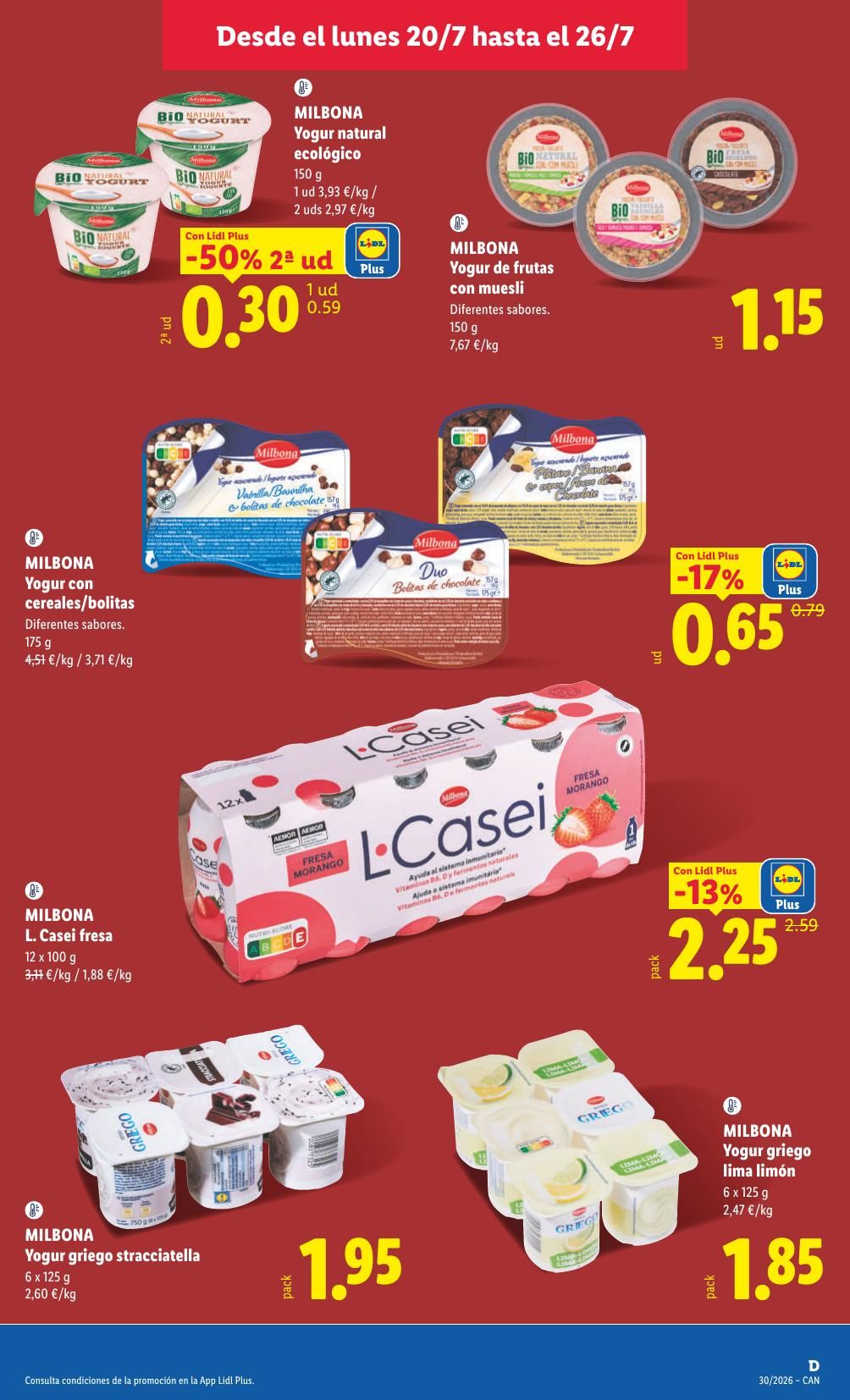 Folleto Lidl Alimentación · 20 de julio de 2026 – 26 de julio de 2026 — Página 15