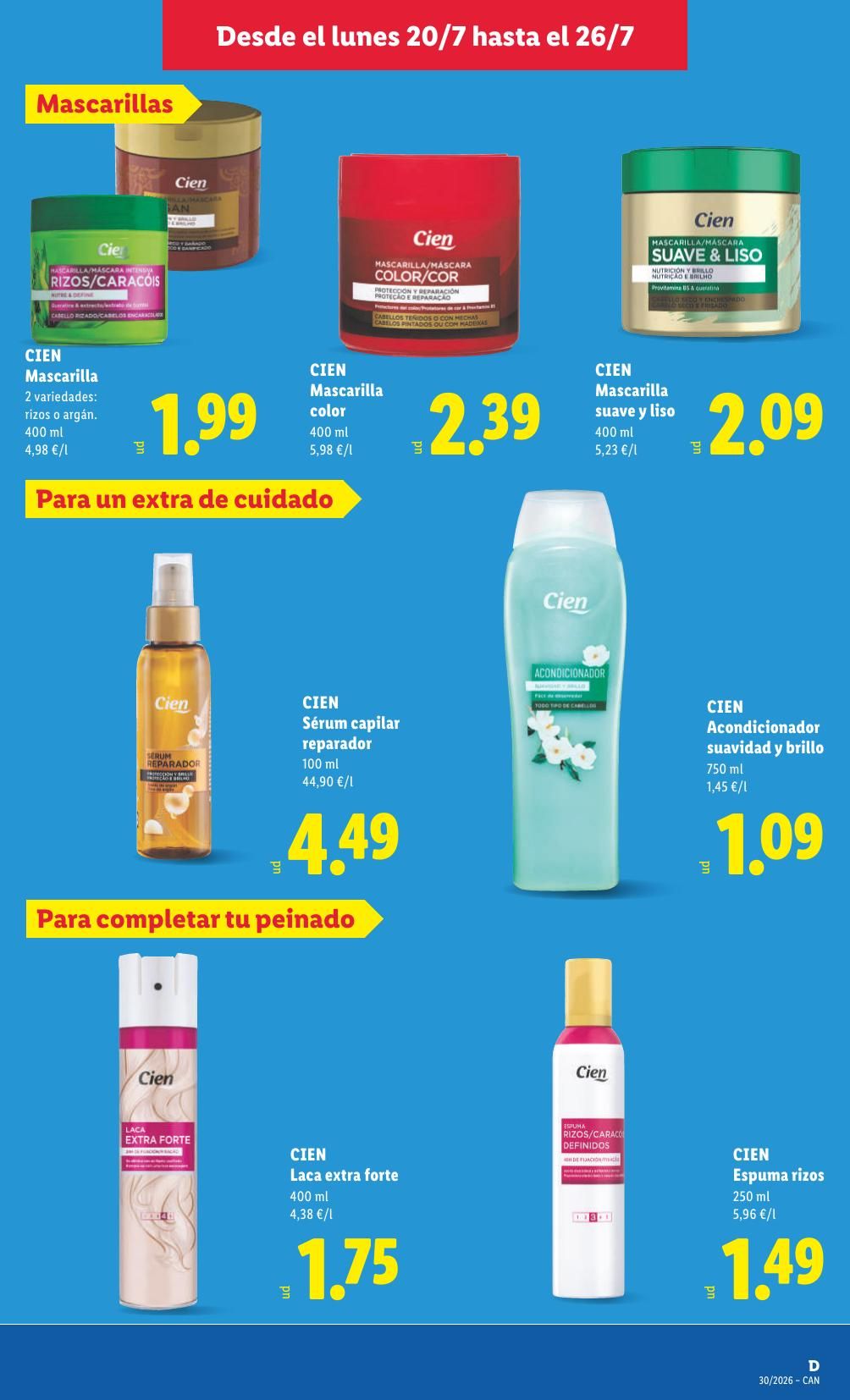 Folleto Lidl Alimentación · 20 de julio de 2026 – 26 de julio de 2026 — Página 25