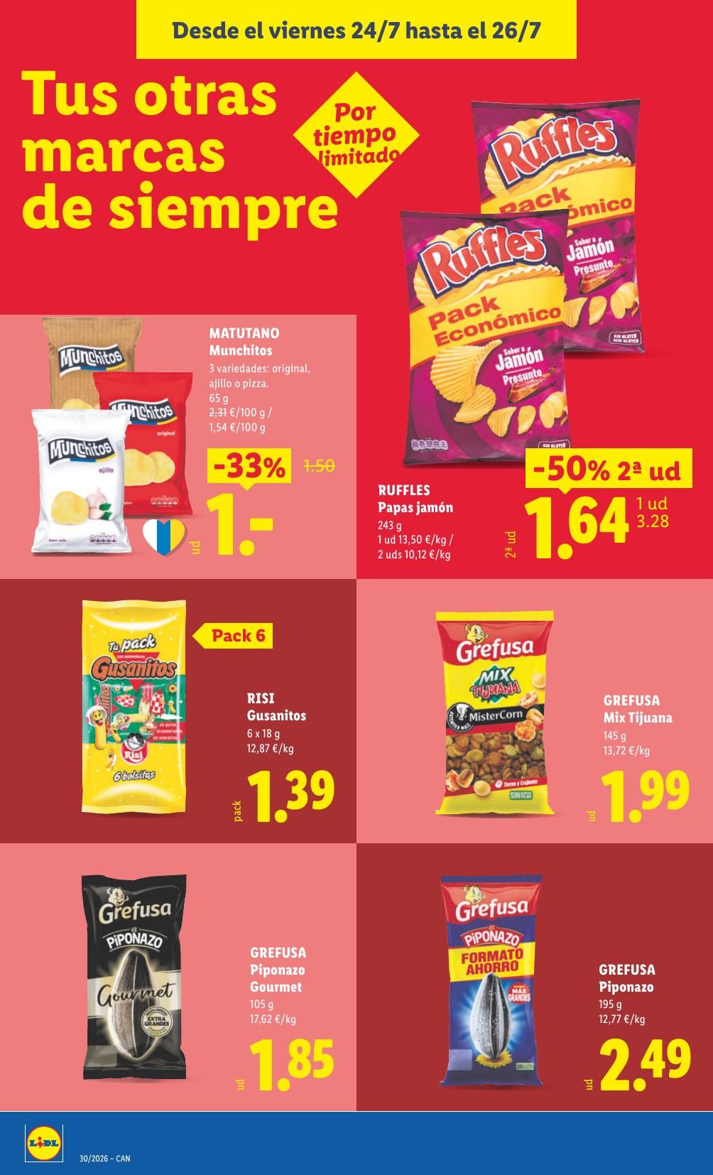 Folleto Lidl Alimentación · 20 de julio de 2026 – 26 de julio de 2026 — Página 42