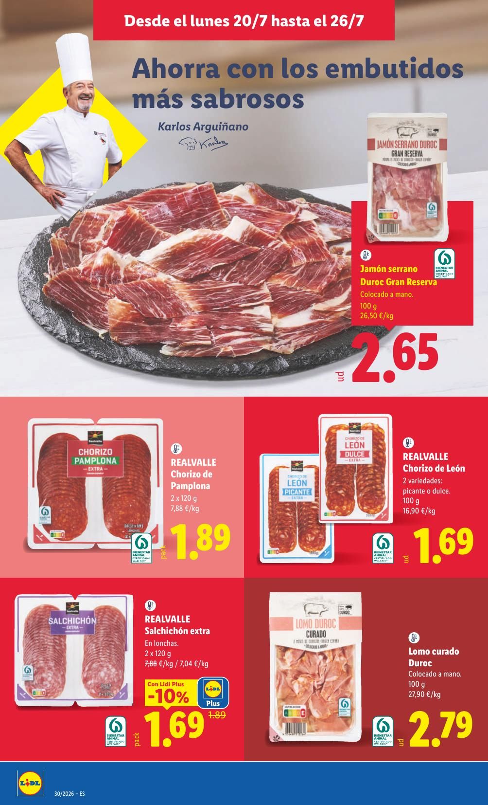 Folleto Lidl Alimentación · 20 de julio de 2026 – 26 de julio de 2026 — Página 14
