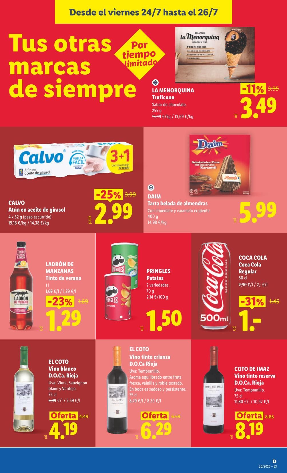Folleto Lidl Alimentación · 20 de julio de 2026 – 26 de julio de 2026 — Página 47