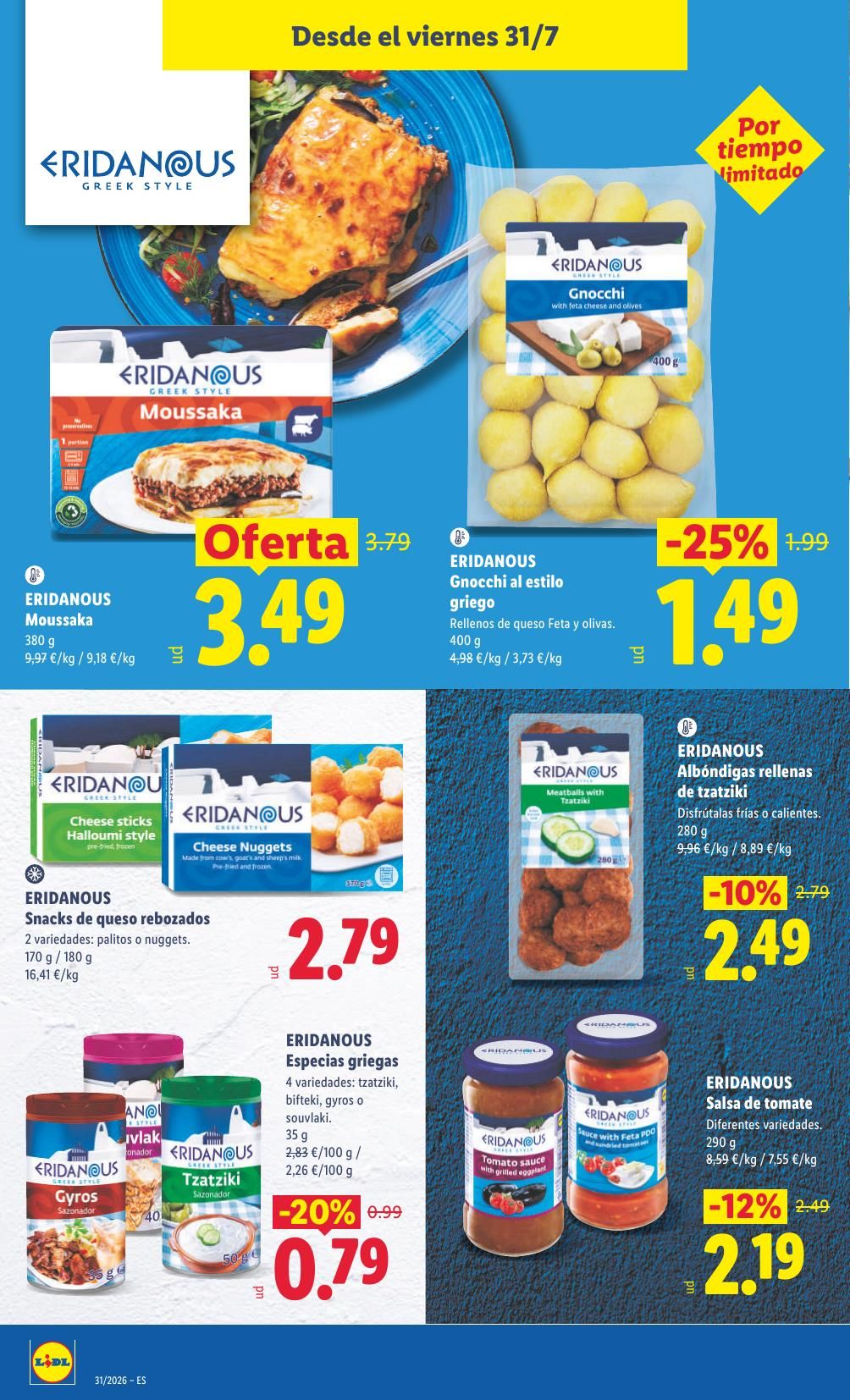 Folleto Lidl Alimentación · 27 de julio de 2026 – 2 de agosto de 2026 — Página 38