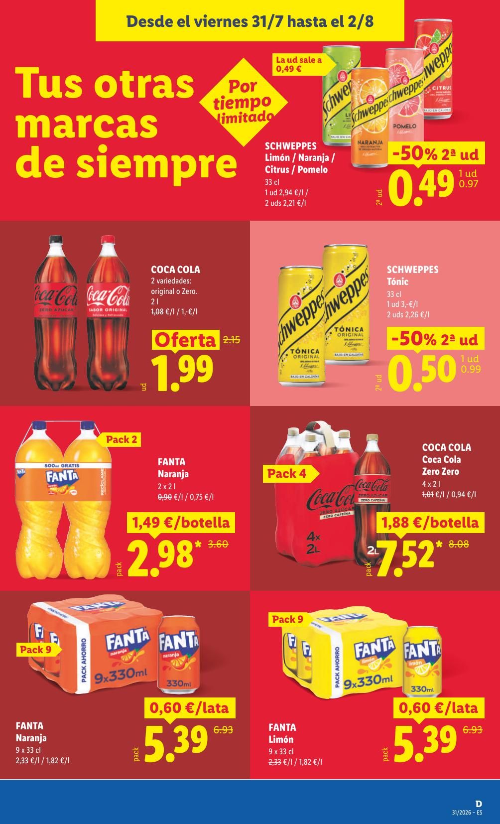 Folleto Lidl Alimentación · 27 de julio de 2026 – 2 de agosto de 2026 — Página 31