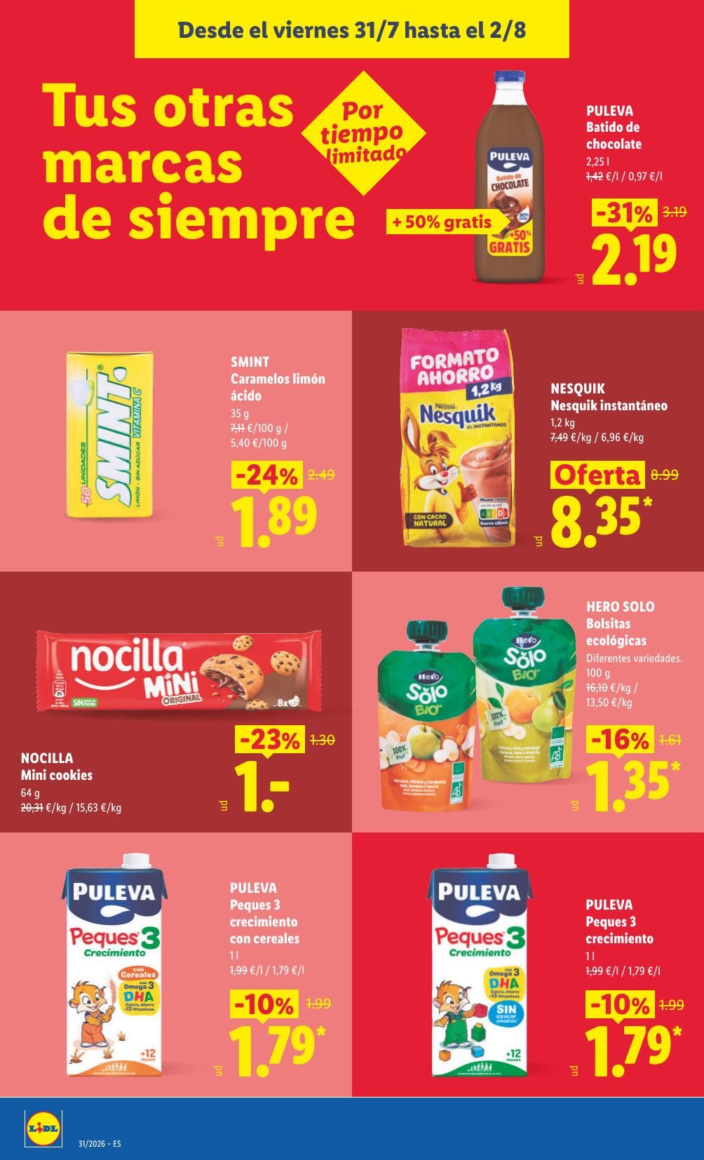Folleto Lidl Alimentación · 27 de julio de 2026 – 2 de agosto de 2026 — Página 32