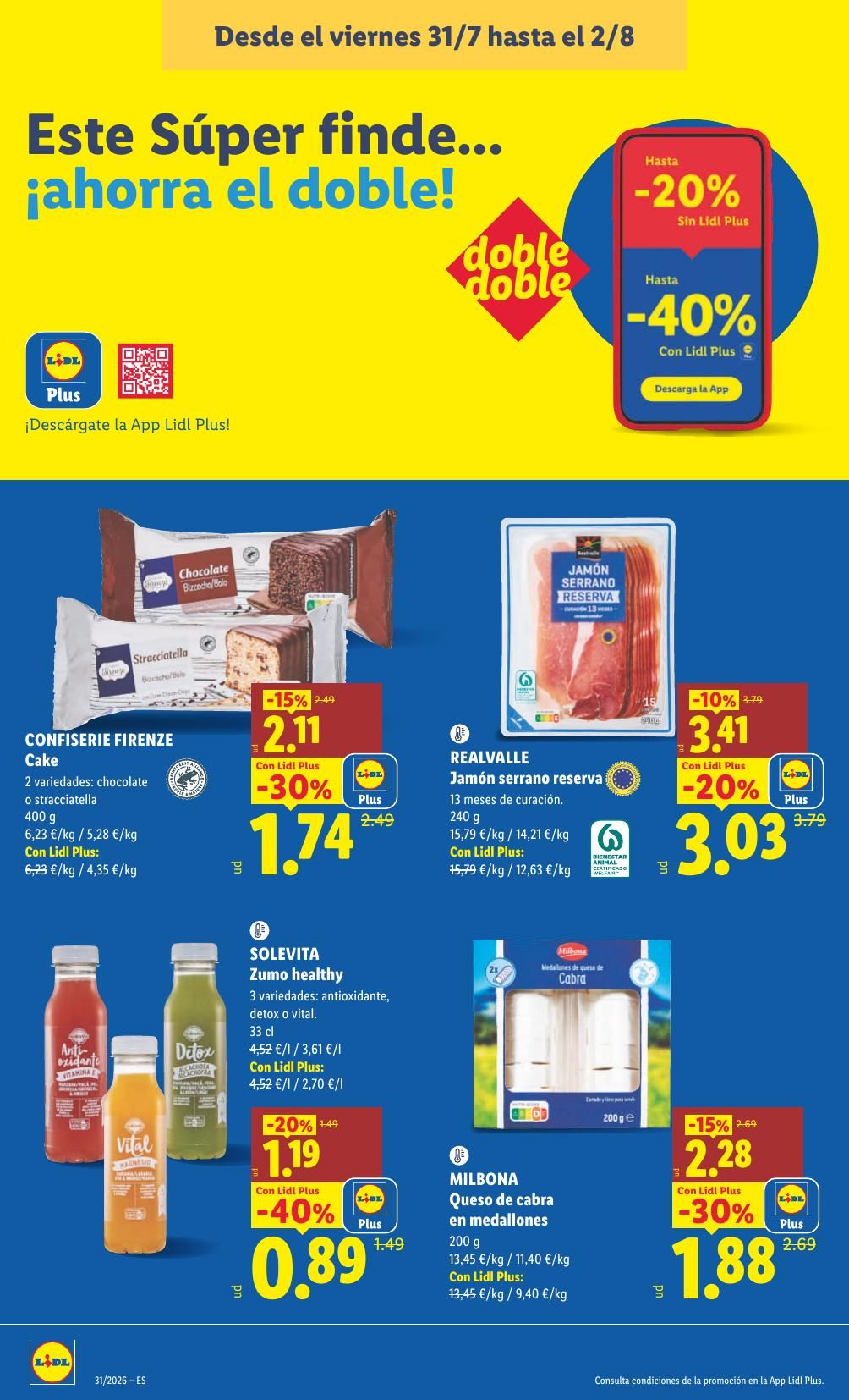 Folleto Lidl Alimentación · 27 de julio de 2026 – 2 de agosto de 2026 — Página 20