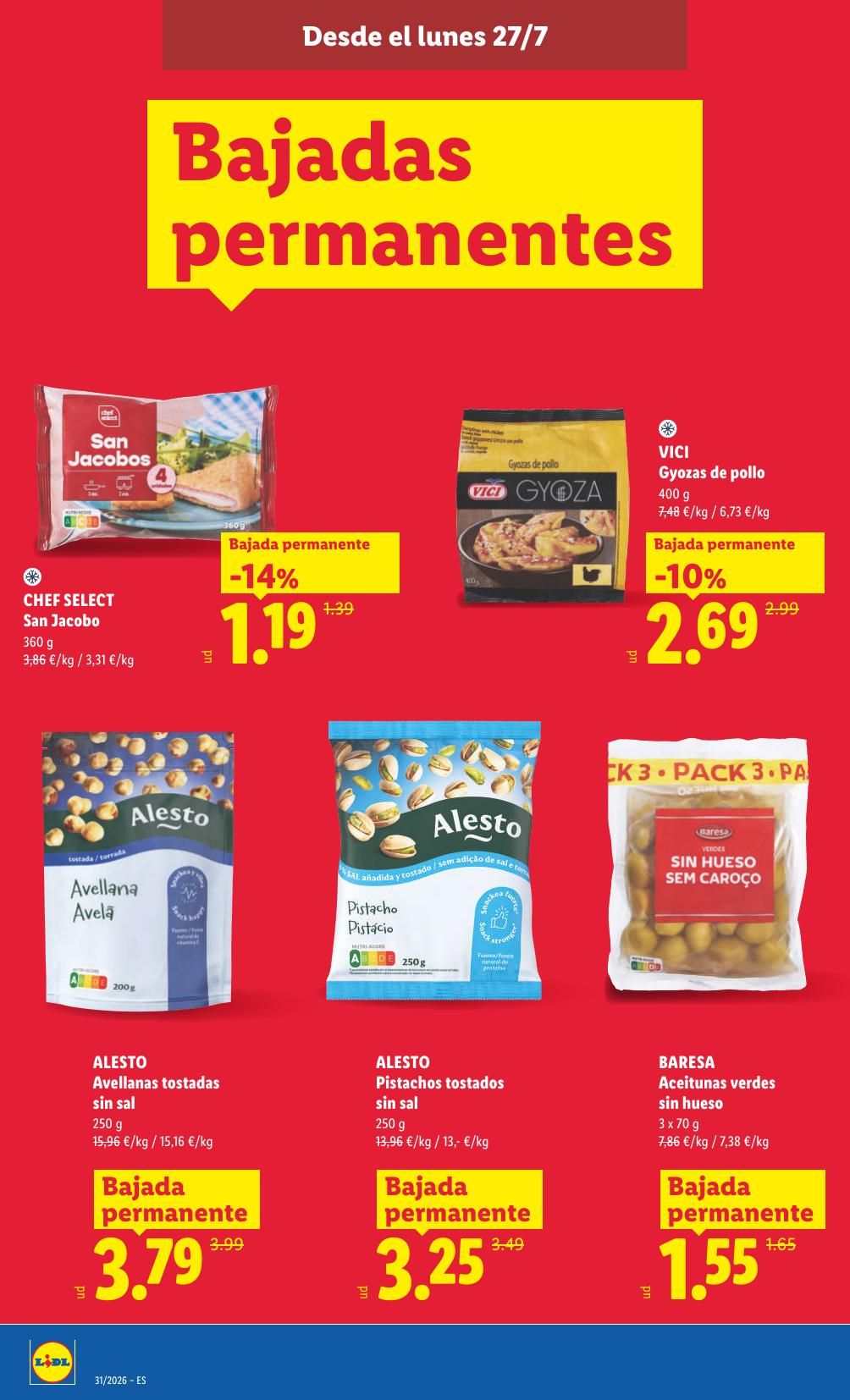 Folleto Lidl Alimentación · 27 de julio de 2026 – 2 de agosto de 2026 — Página 16