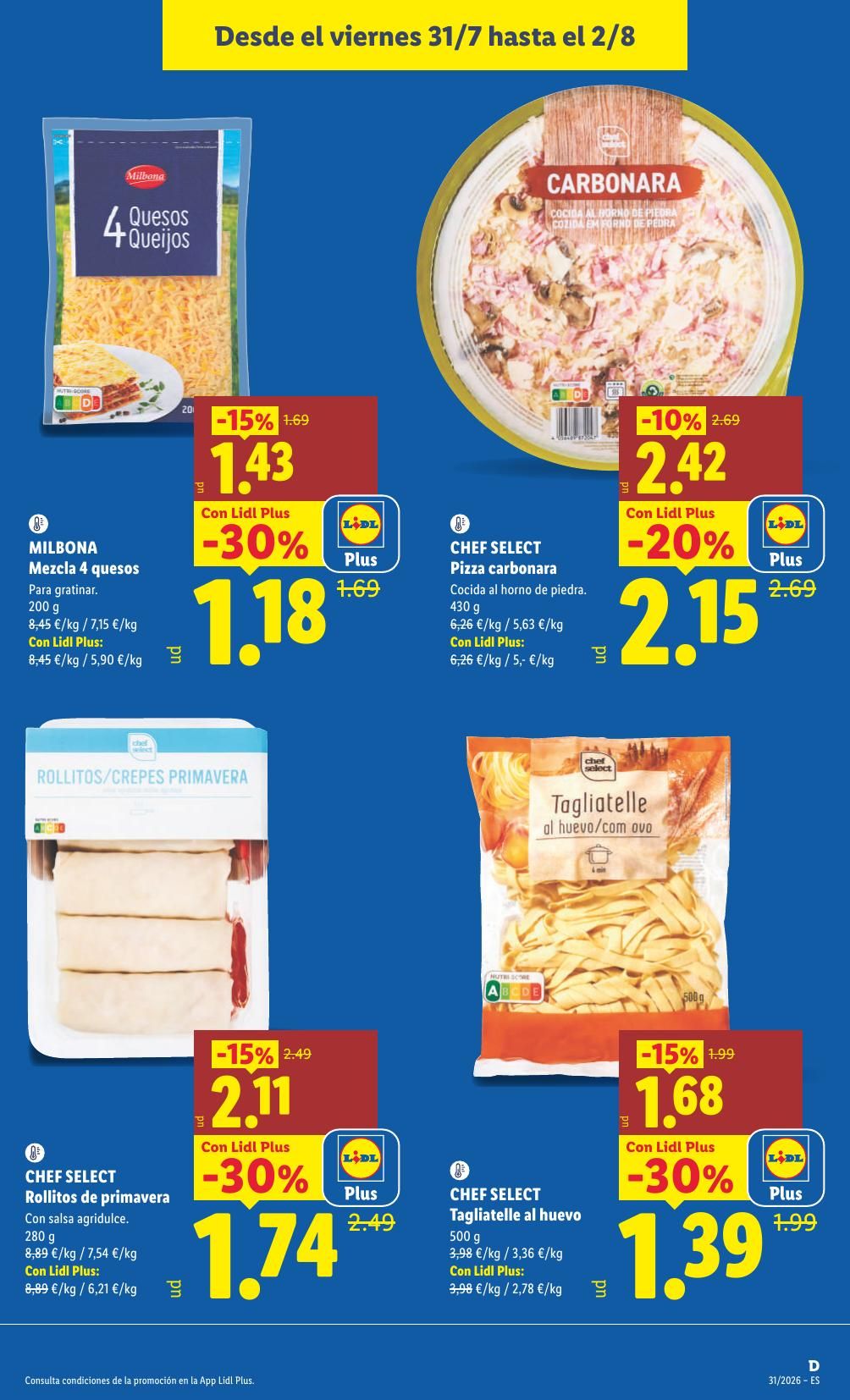 Folleto Lidl Alimentación · 27 de julio de 2026 – 2 de agosto de 2026 — Página 21