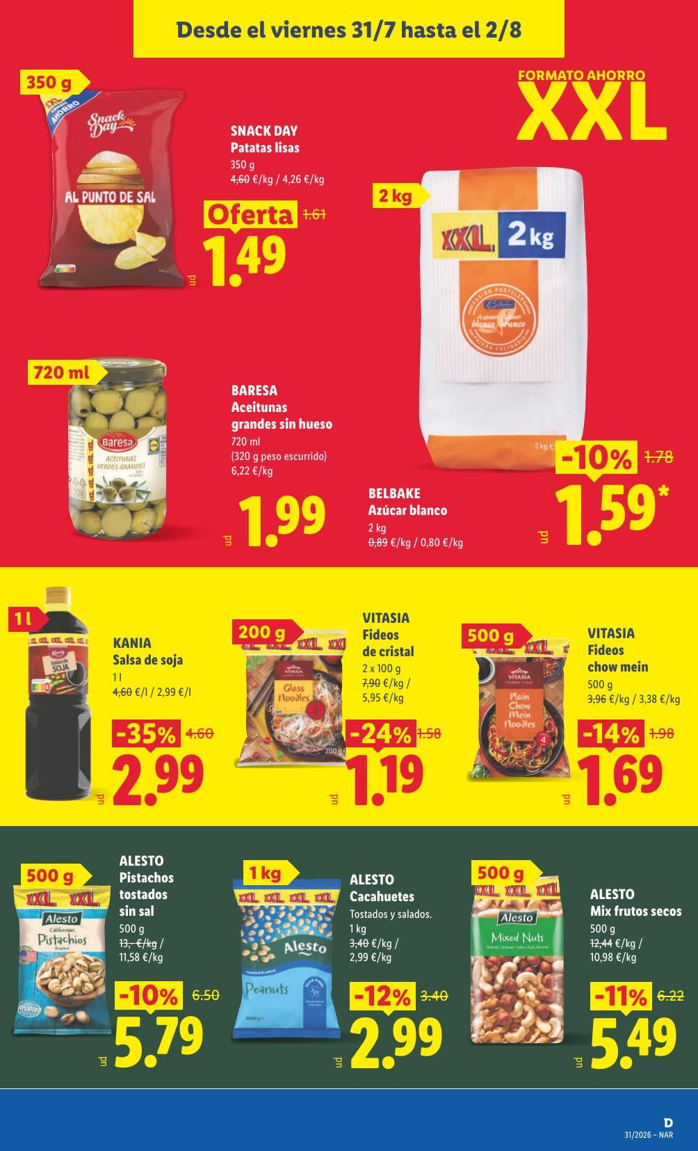 Folleto Lidl Alimentación · 27 de julio de 2026 – 2 de agosto de 2026 — Página 25