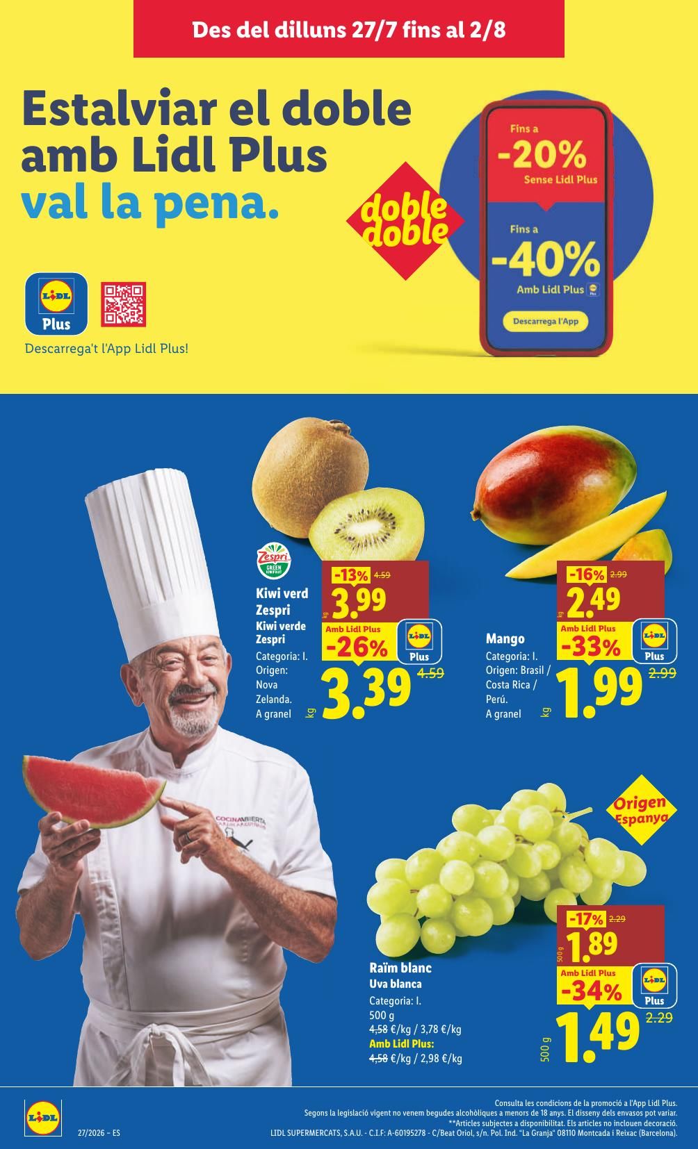 Folleto Lidl Alimentación · 27 de julio de 2026 – 2 de agosto de 2026 — Página 2