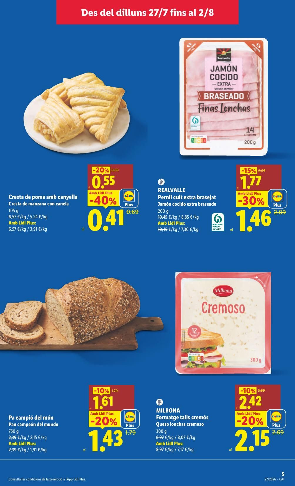 Folleto Lidl Alimentación · 27 de julio de 2026 – 2 de agosto de 2026 — Página 5