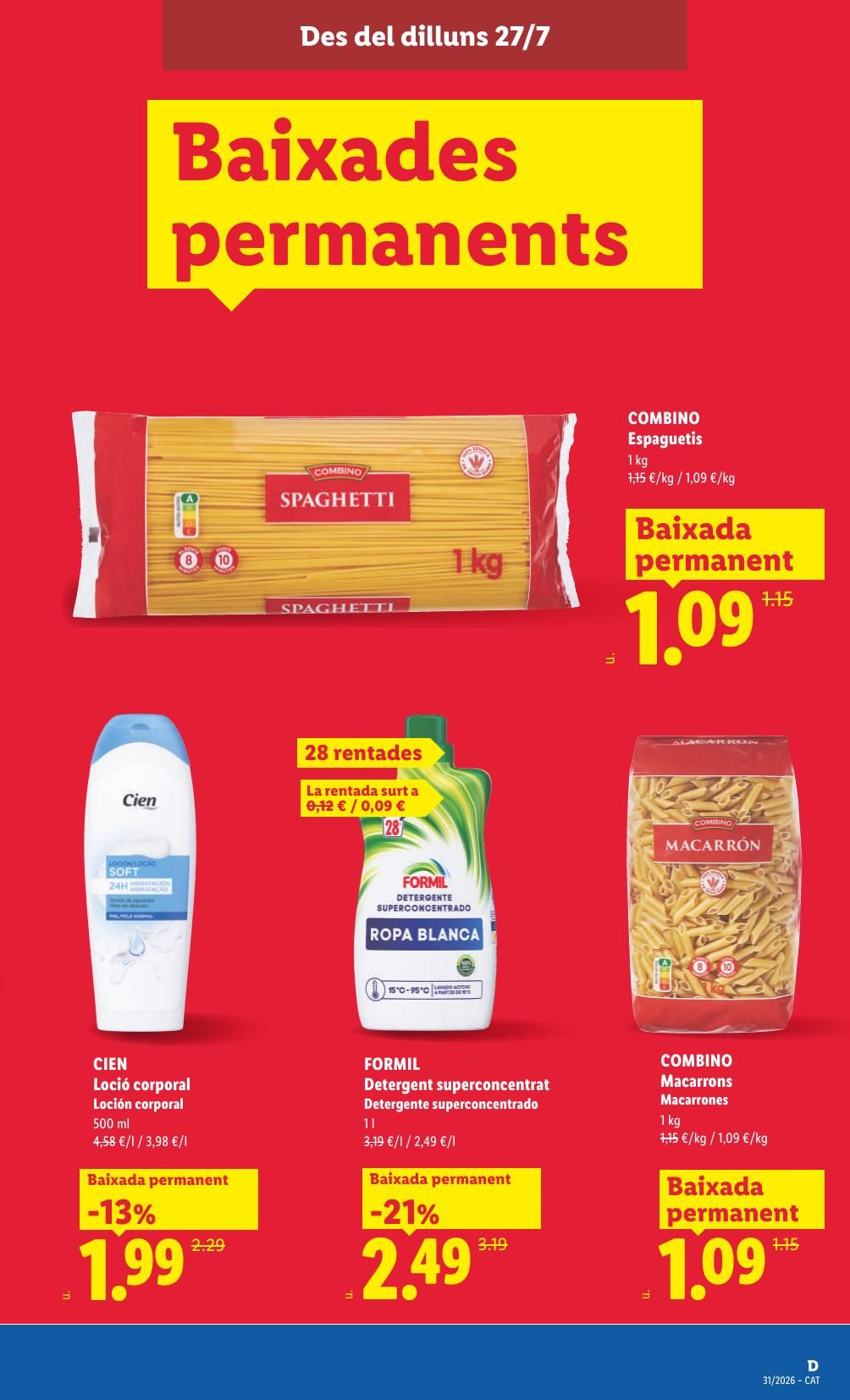 Folleto Lidl Alimentación · 27 de julio de 2026 – 2 de agosto de 2026 — Página 17