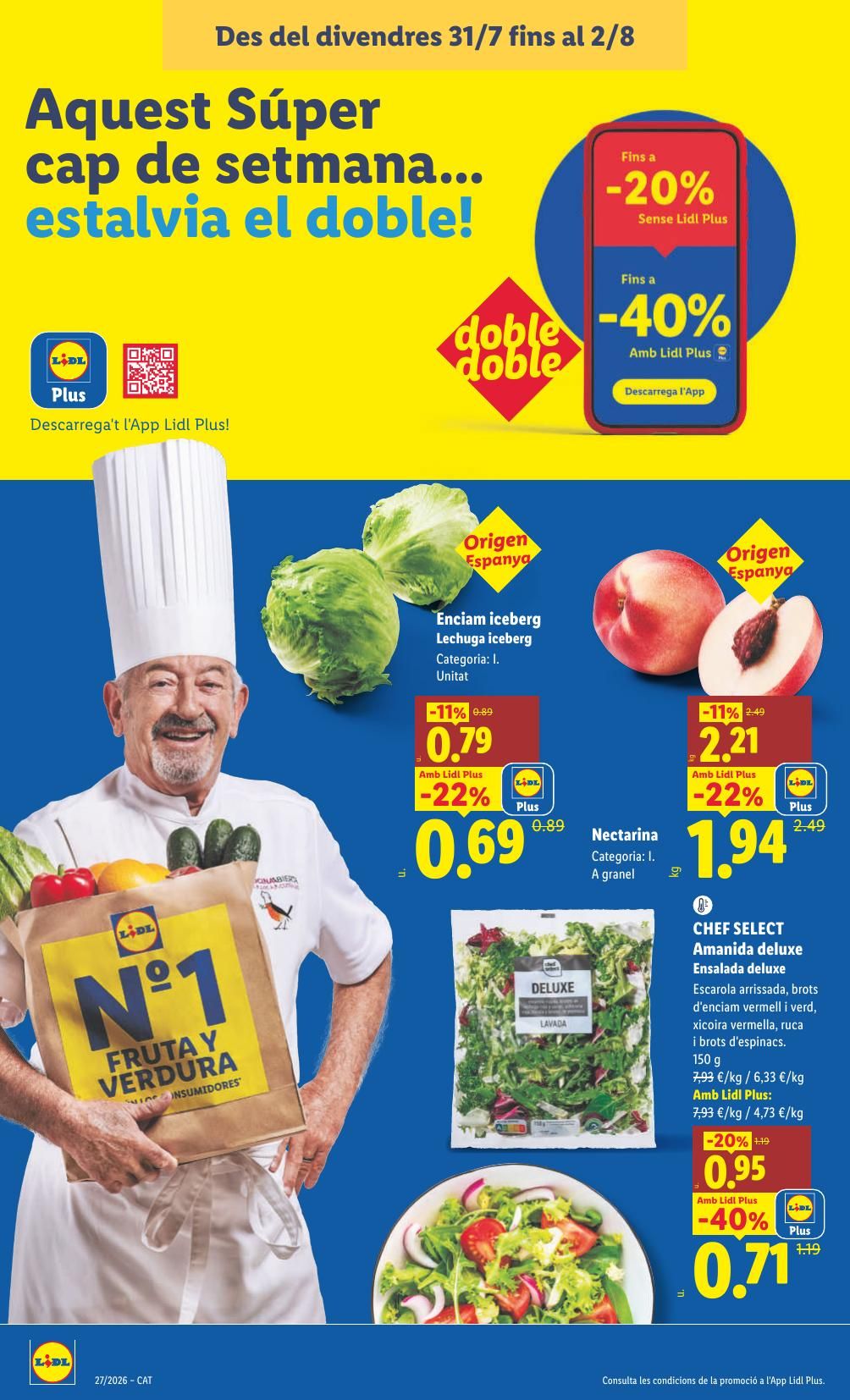 Folleto Lidl Alimentación · 27 de julio de 2026 – 2 de agosto de 2026 — Página 18