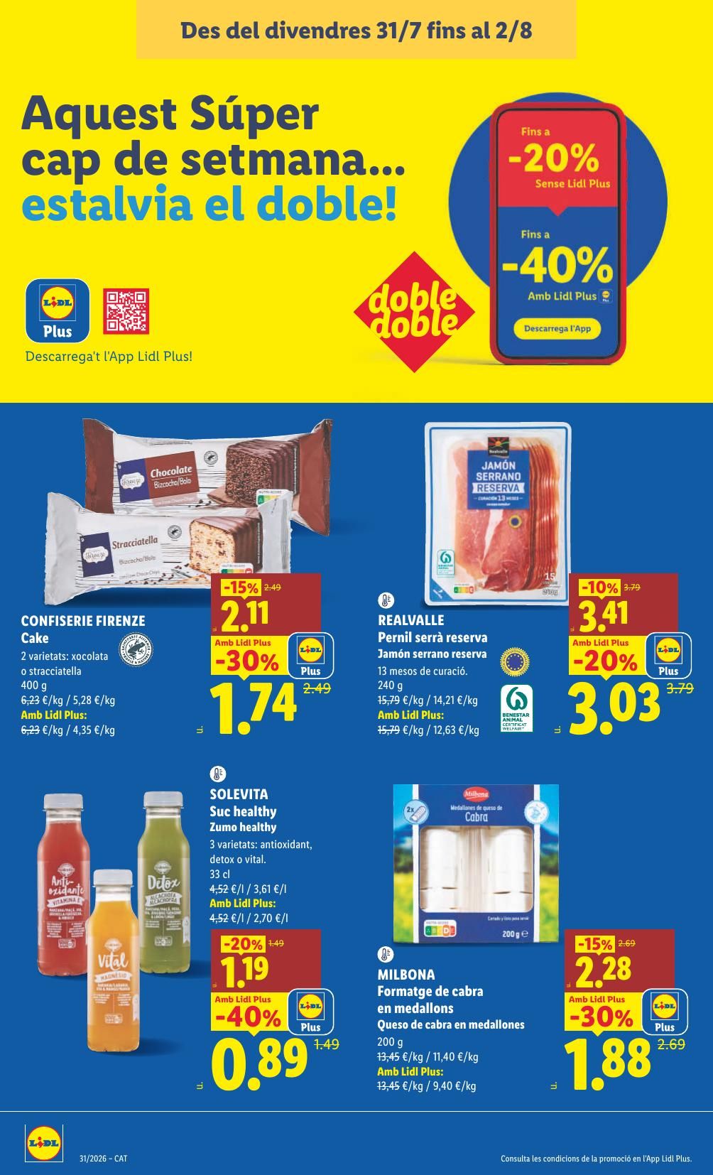 Folleto Lidl Alimentación · 27 de julio de 2026 – 2 de agosto de 2026 — Página 20