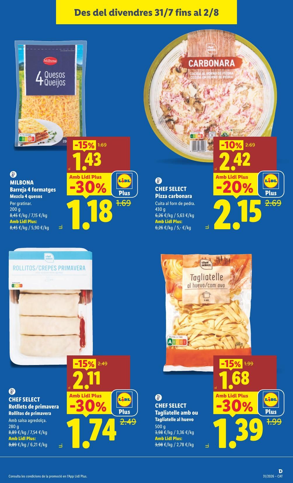 Folleto Lidl Alimentación · 27 de julio de 2026 – 2 de agosto de 2026 — Página 21
