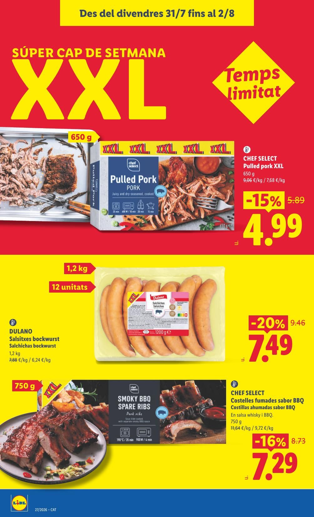 Folleto Lidl Alimentación · 27 de julio de 2026 – 2 de agosto de 2026 — Página 22