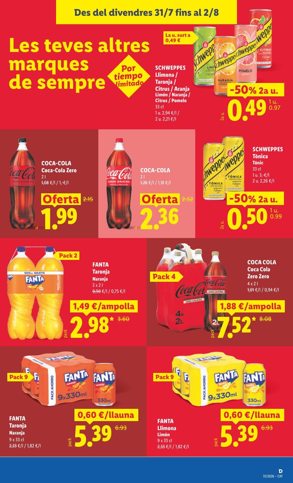 Folleto Lidl Alimentación · 27 de julio de 2026 – 2 de agosto de 2026 — Página 31