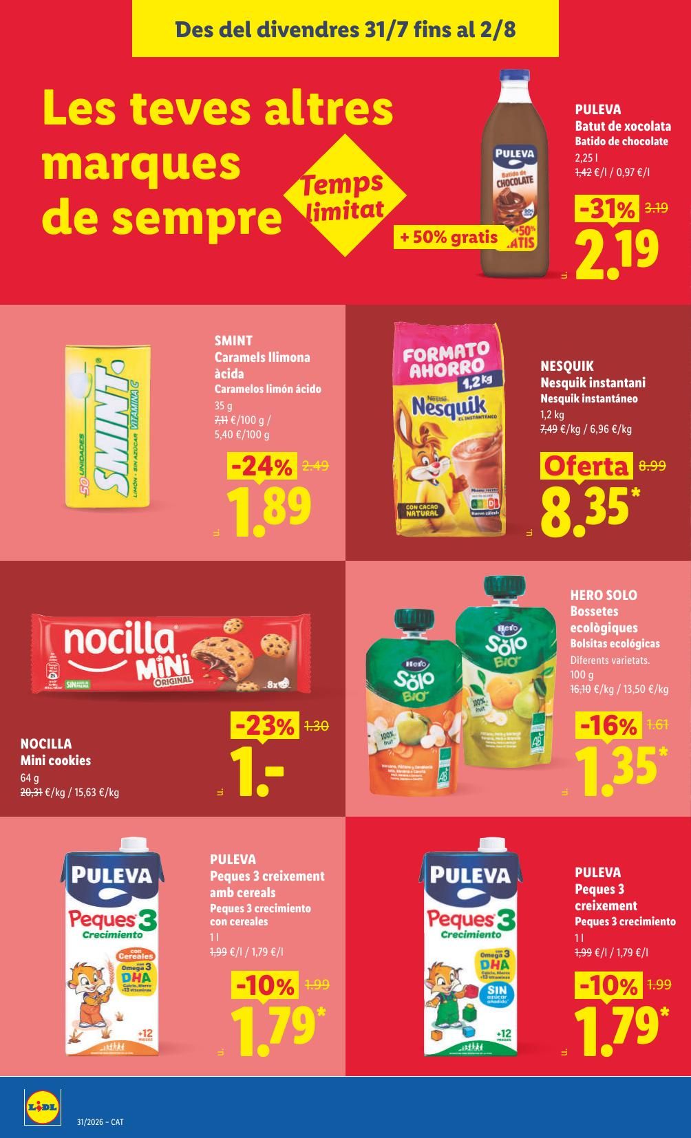 Folleto Lidl Alimentación · 27 de julio de 2026 – 2 de agosto de 2026 — Página 32