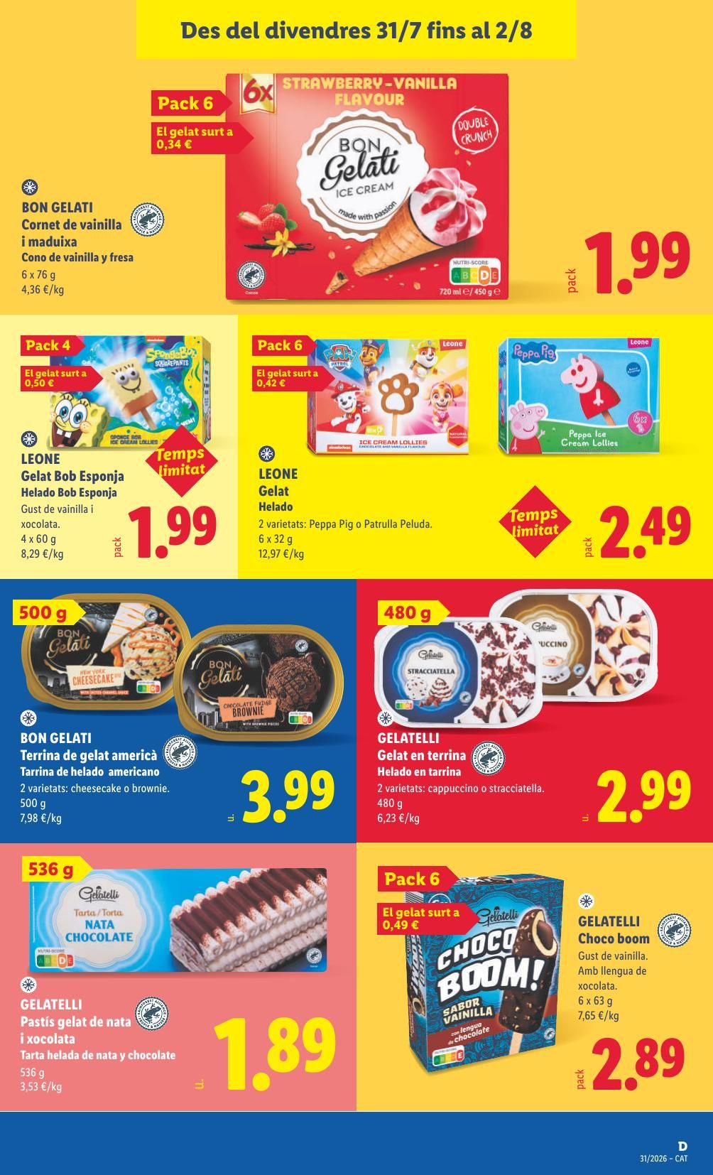 Folleto Lidl Alimentación · 27 de julio de 2026 – 2 de agosto de 2026 — Página 35