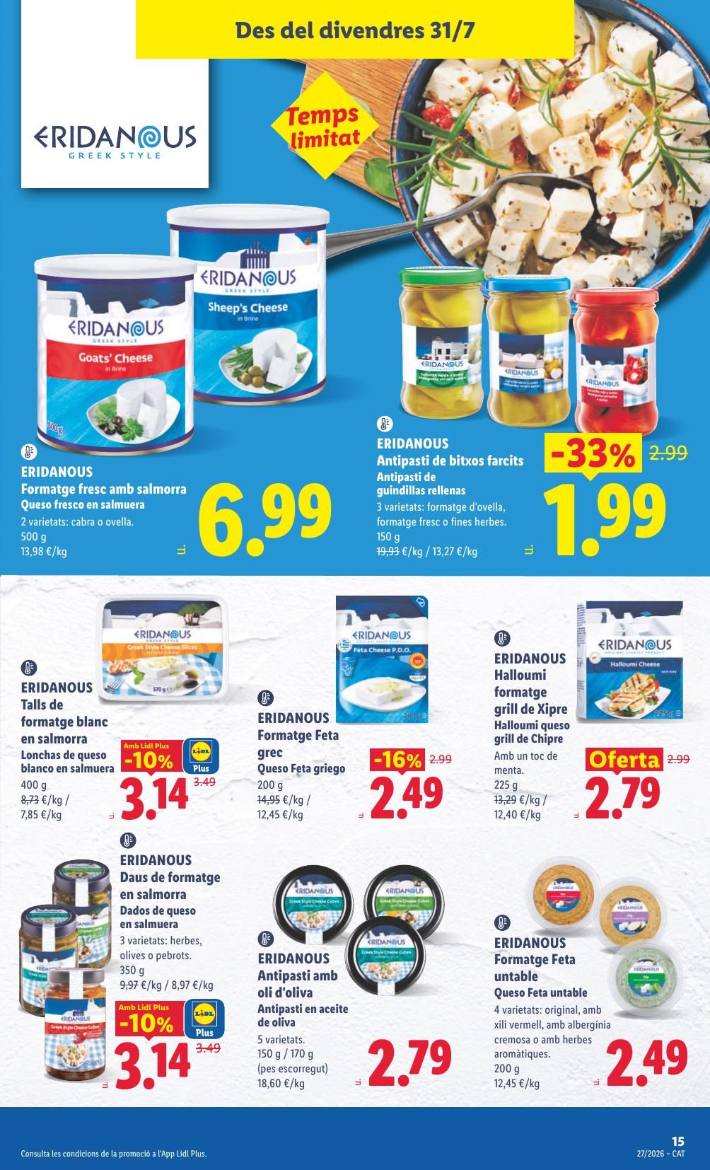 Folleto Lidl Alimentación · 27 de julio de 2026 – 2 de agosto de 2026 — Página 37