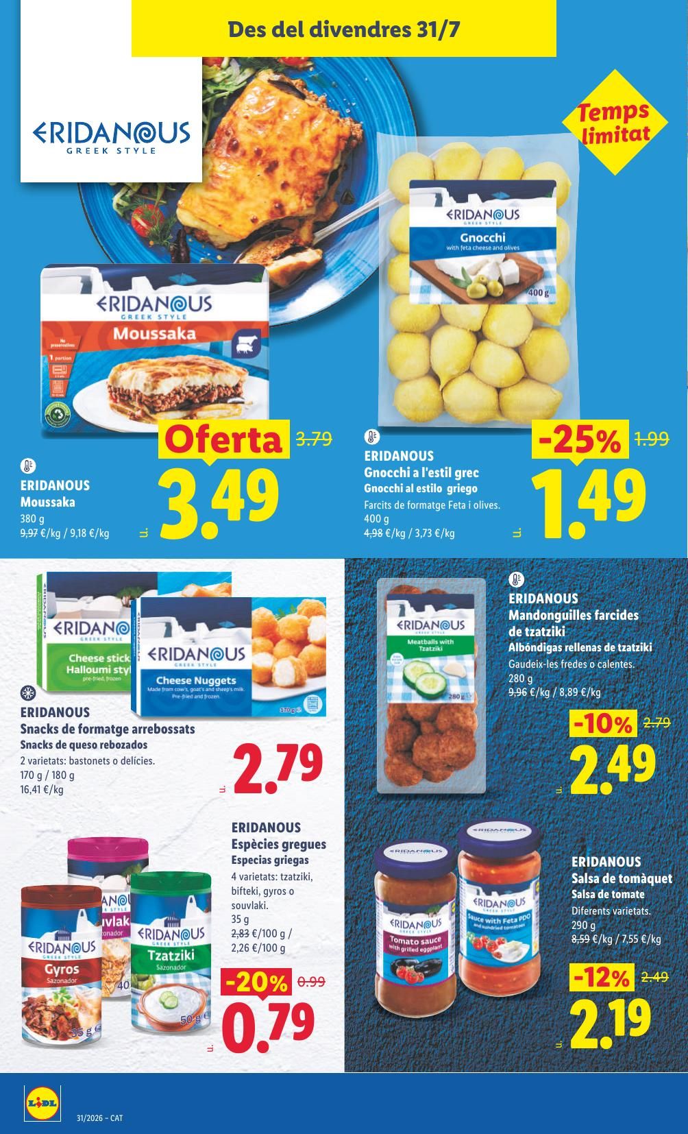 Folleto Lidl Alimentación · 27 de julio de 2026 – 2 de agosto de 2026 — Página 38