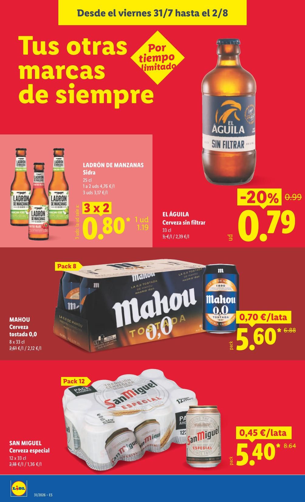 Folleto Lidl Alimentación · 27 de julio de 2026 – 2 de agosto de 2026 — Página 28