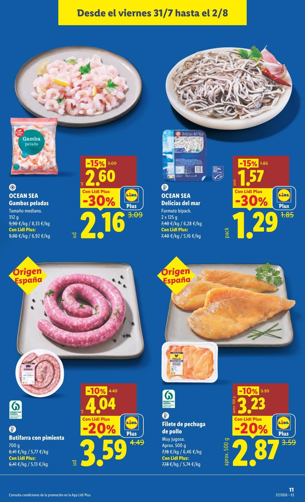 Folleto Lidl Alimentación · 27 de julio de 2026 – 2 de agosto de 2026 — Página 19