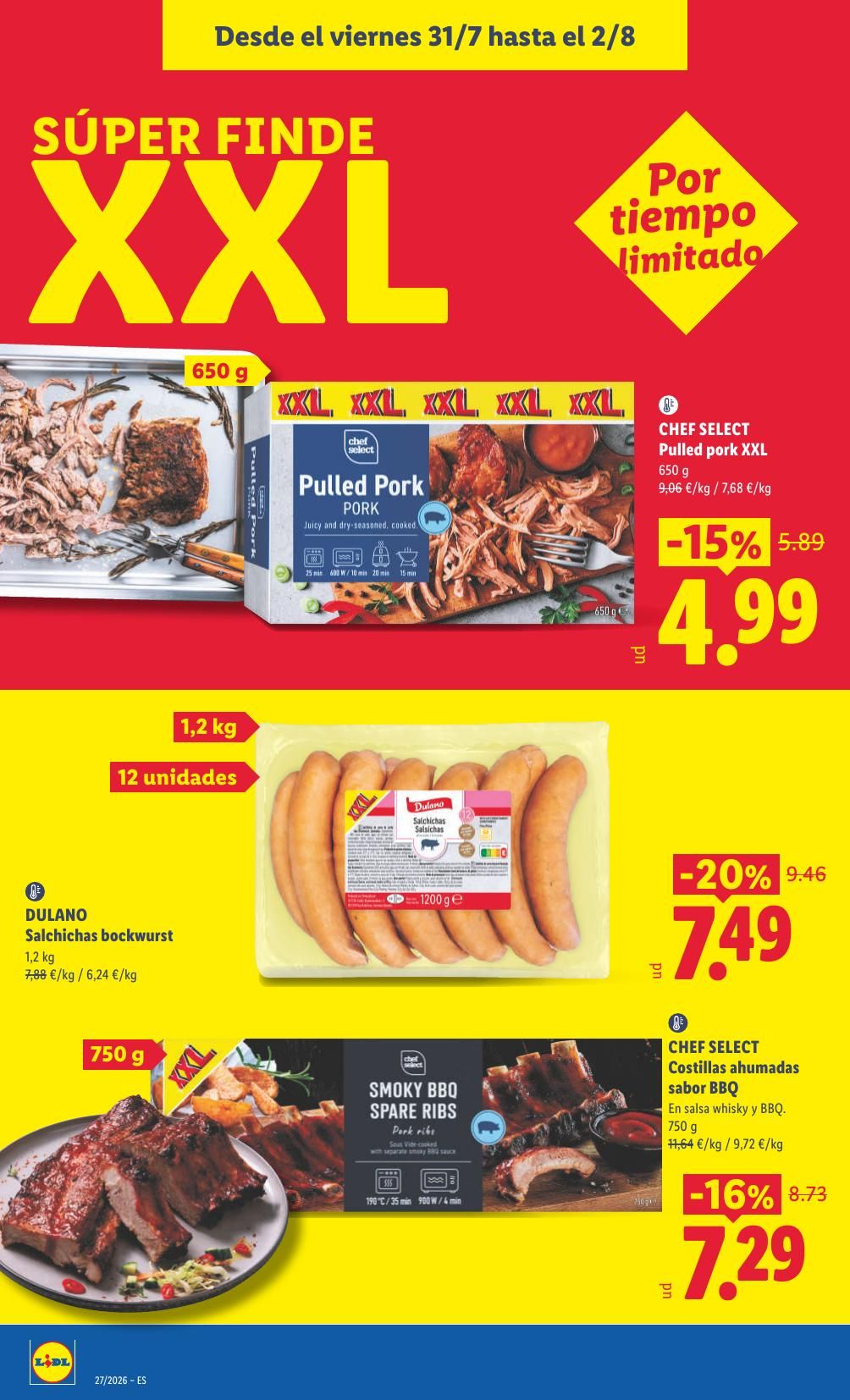 Folleto Lidl Alimentación · 27 de julio de 2026 – 2 de agosto de 2026 — Página 22