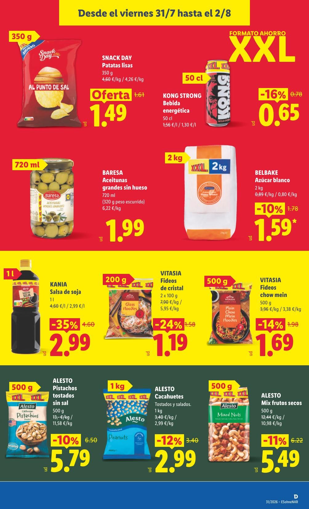 Folleto Lidl Alimentación · 27 de julio de 2026 – 2 de agosto de 2026 — Página 25