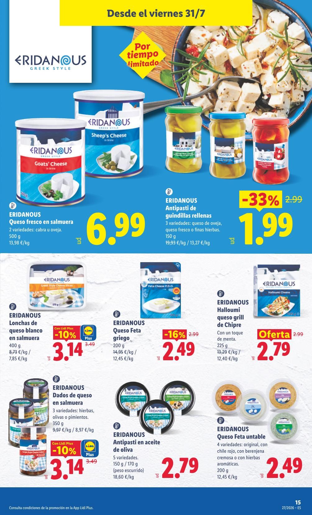 Folleto Lidl Alimentación · 27 de julio de 2026 – 2 de agosto de 2026 — Página 37