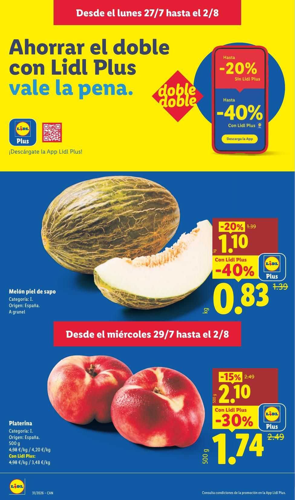 Folleto Lidl Alimentación · 27 de julio de 2026 – 2 de agosto de 2026 — Página 4