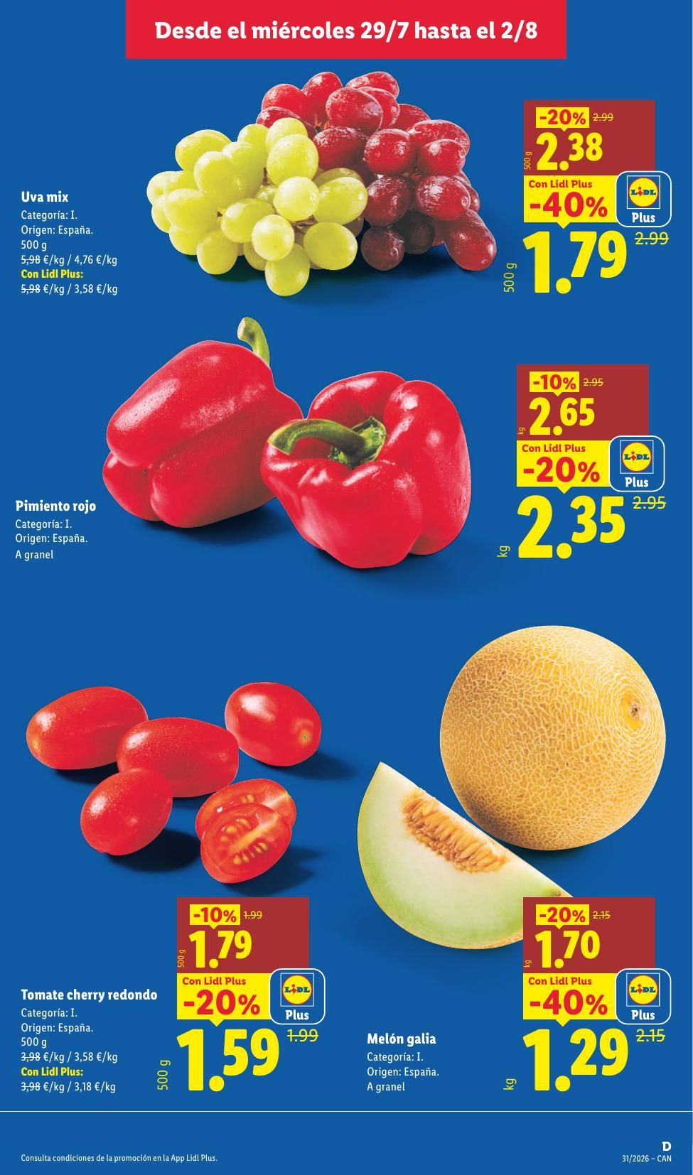 Folleto Lidl Alimentación · 27 de julio de 2026 – 2 de agosto de 2026 — Página 5