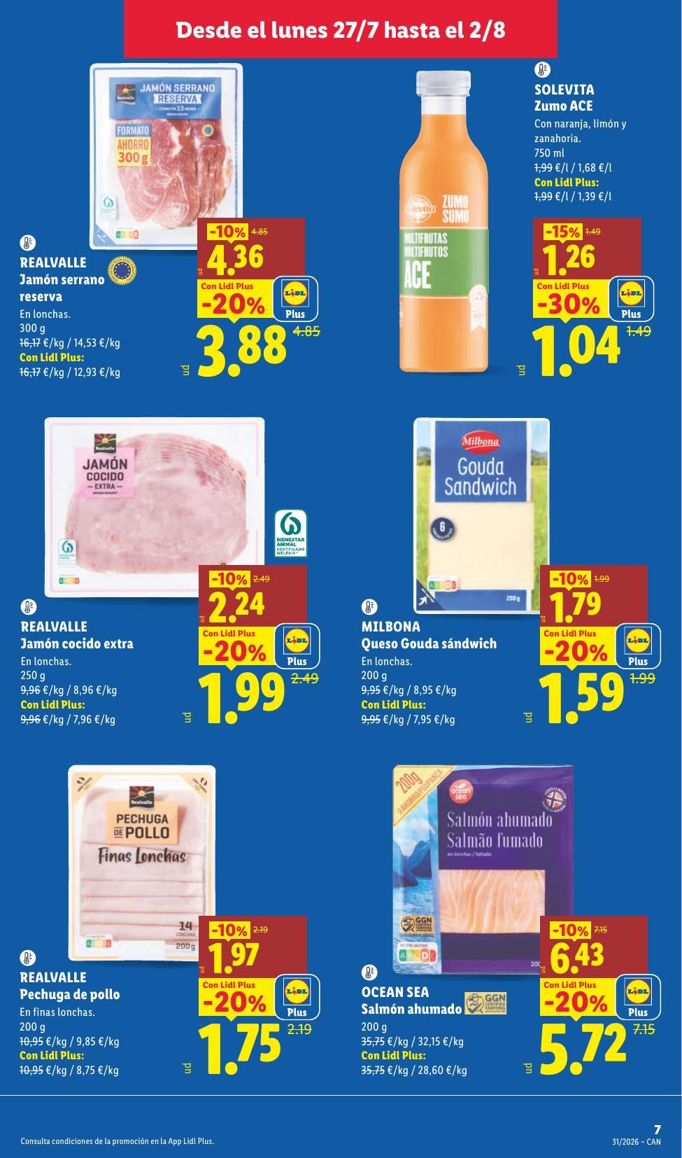 Folleto Lidl Alimentación · 27 de julio de 2026 – 2 de agosto de 2026 — Página 9