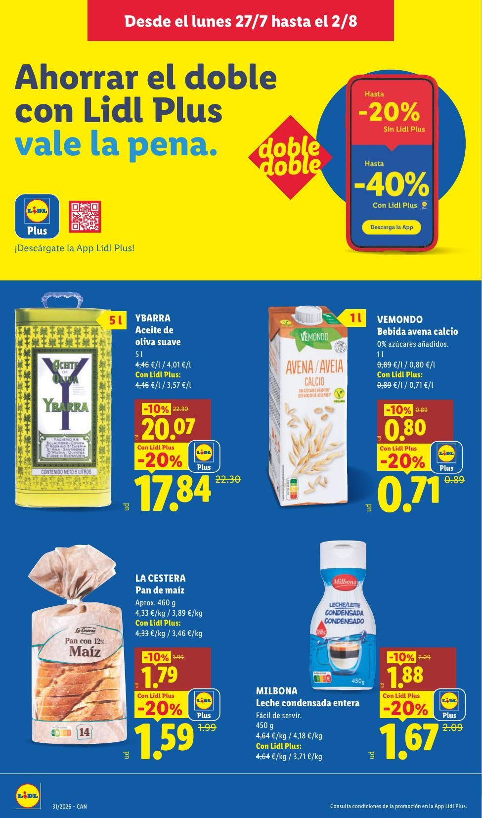 Folleto Lidl Alimentación · 27 de julio de 2026 – 2 de agosto de 2026 — Página 10