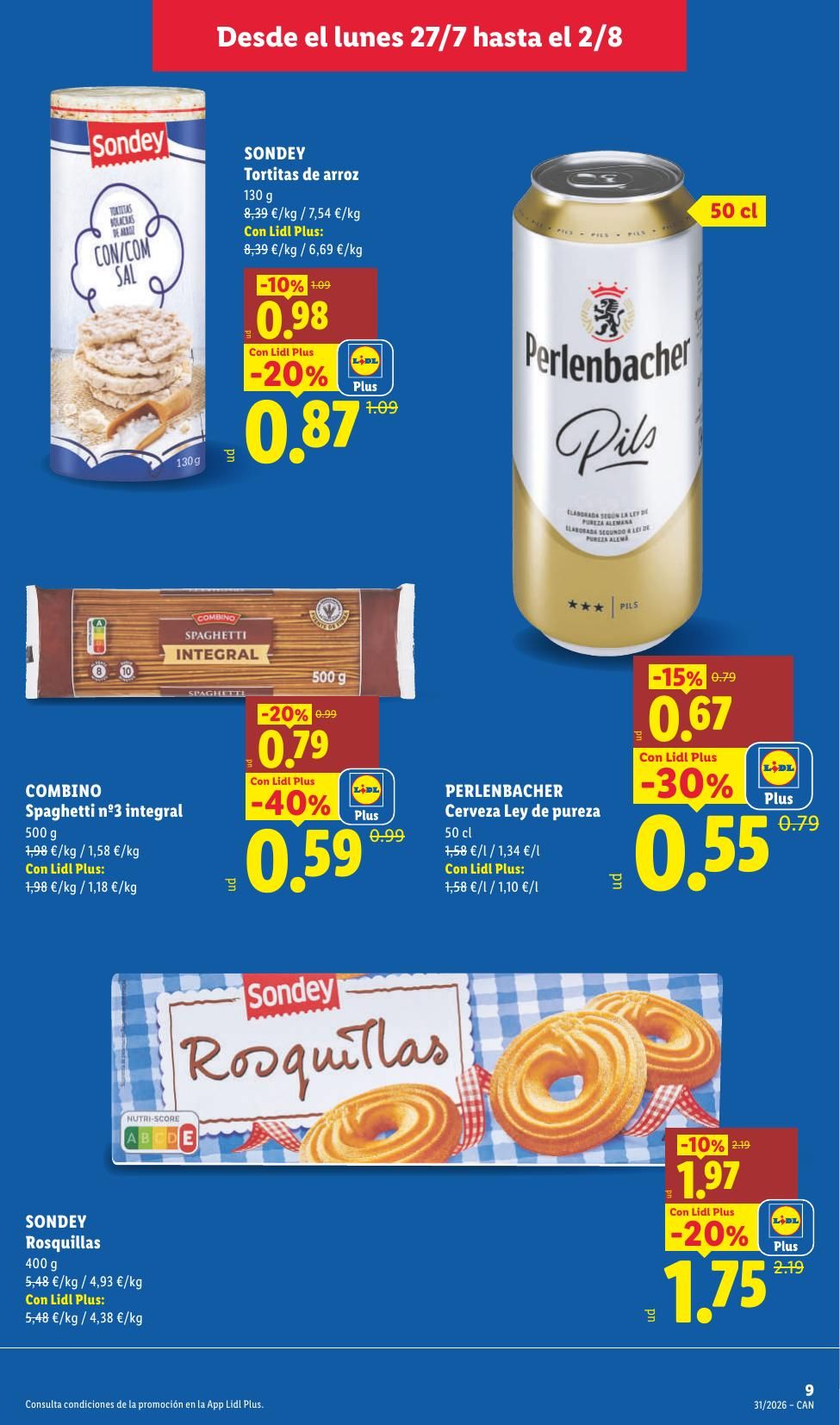 Folleto Lidl Alimentación · 27 de julio de 2026 – 2 de agosto de 2026 — Página 11